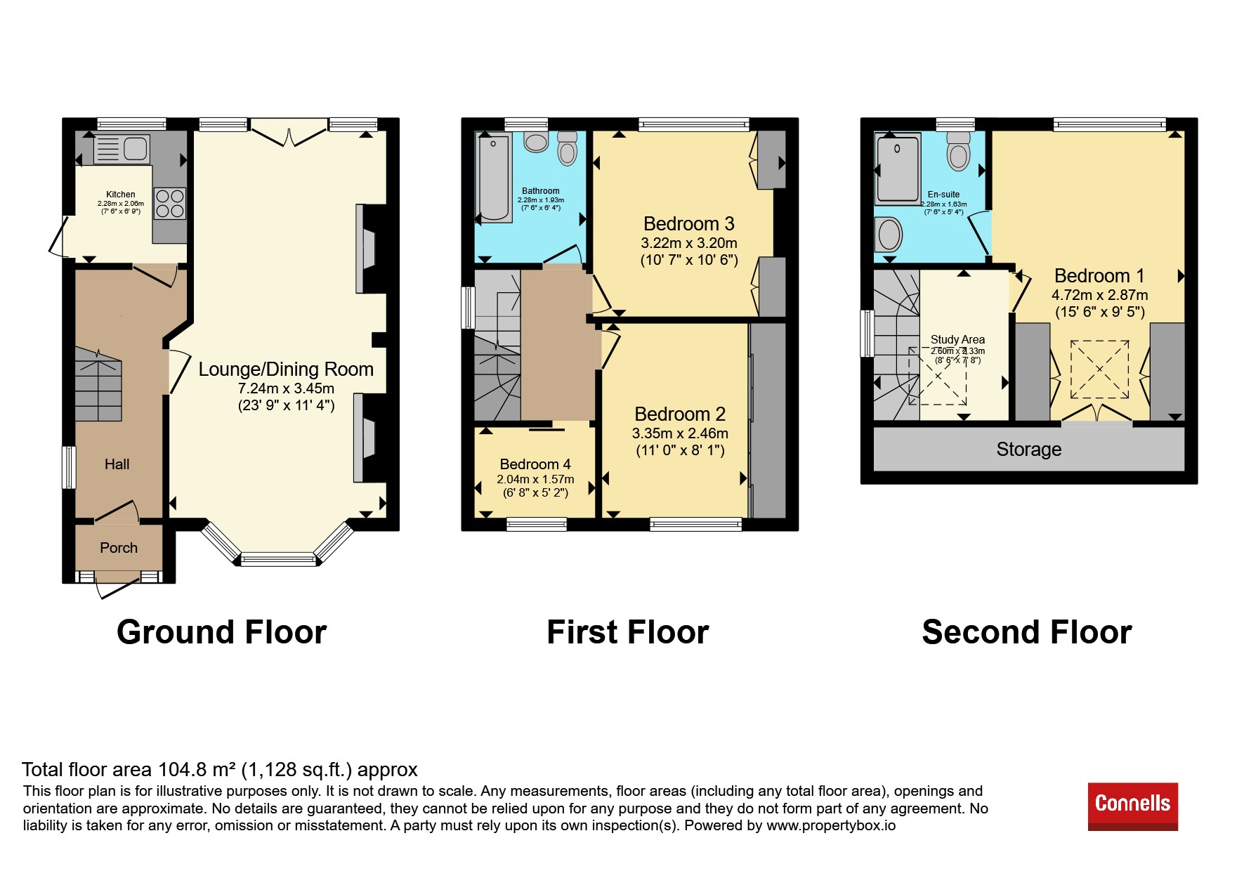 99, Ashley Road, St. Albans floorplan