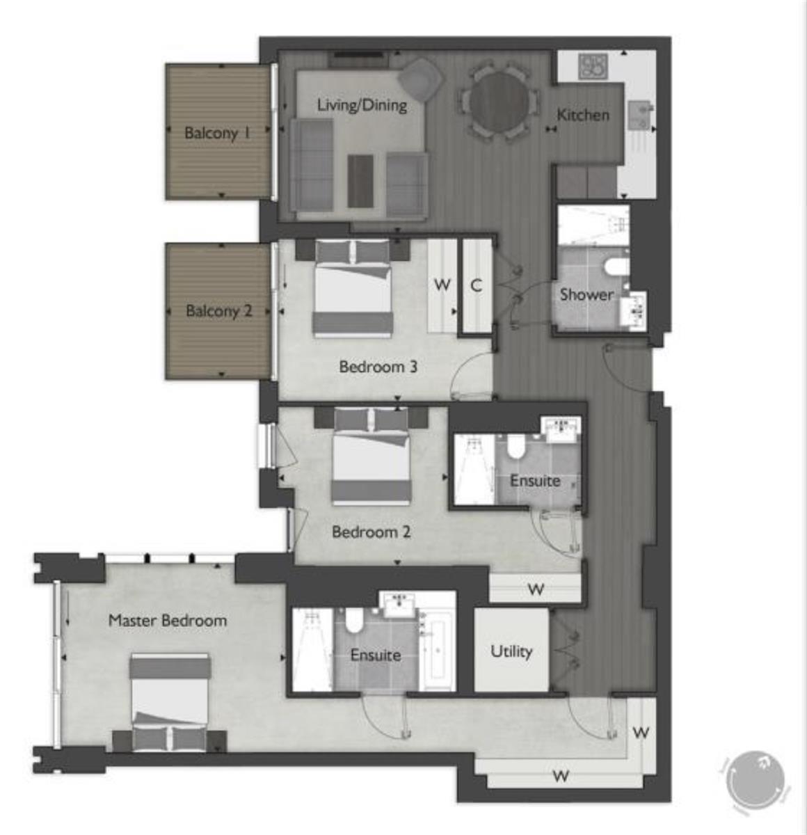 3 Bedrooms Flat to rent in Leman Street, London E1