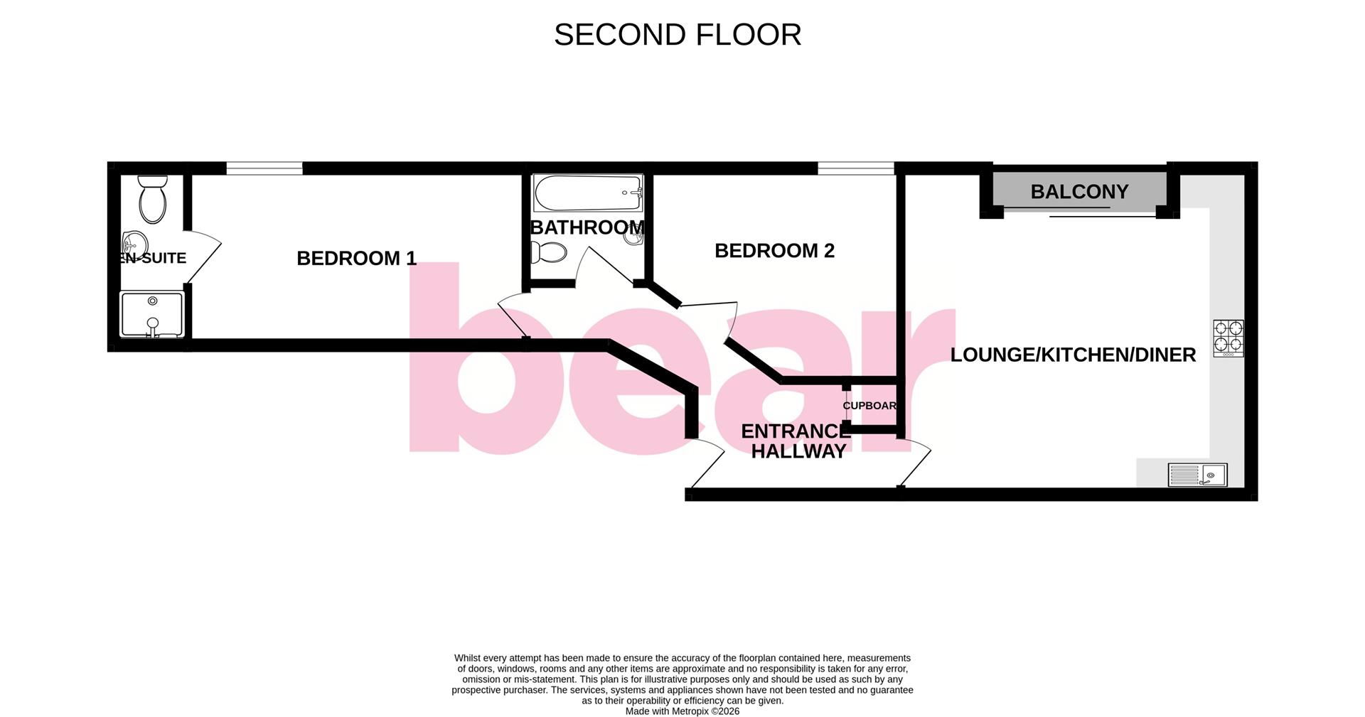 Apartment 14, Lambeth Court, Lambeth Road, Benfleet floorplan
