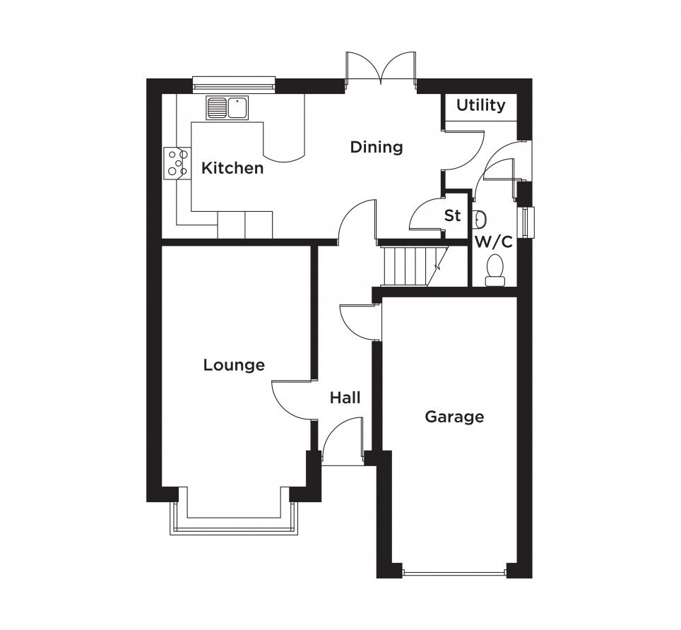 Plot 10 - The Millrigg,, Church Meadows, Nelson floorplan