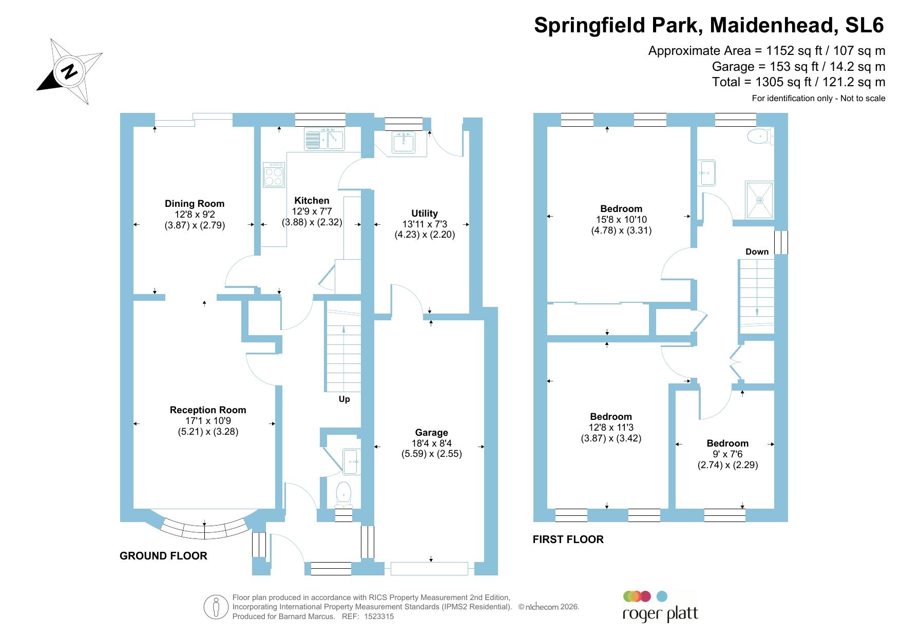 54, Springfield Park, Maidenhead floorplan