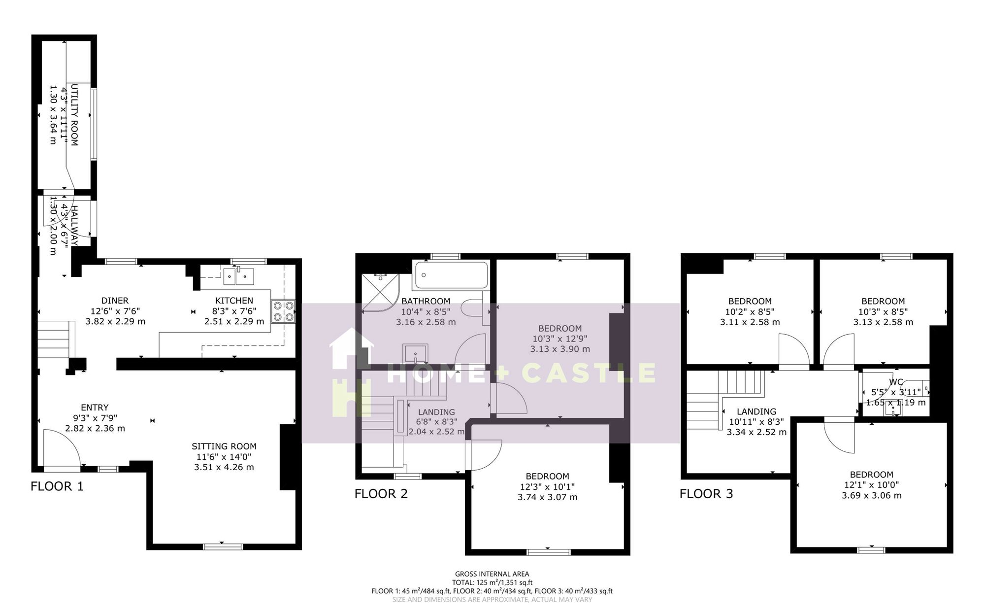 3 Nightingale Villas Hailsham Road, Polegate floorplan
