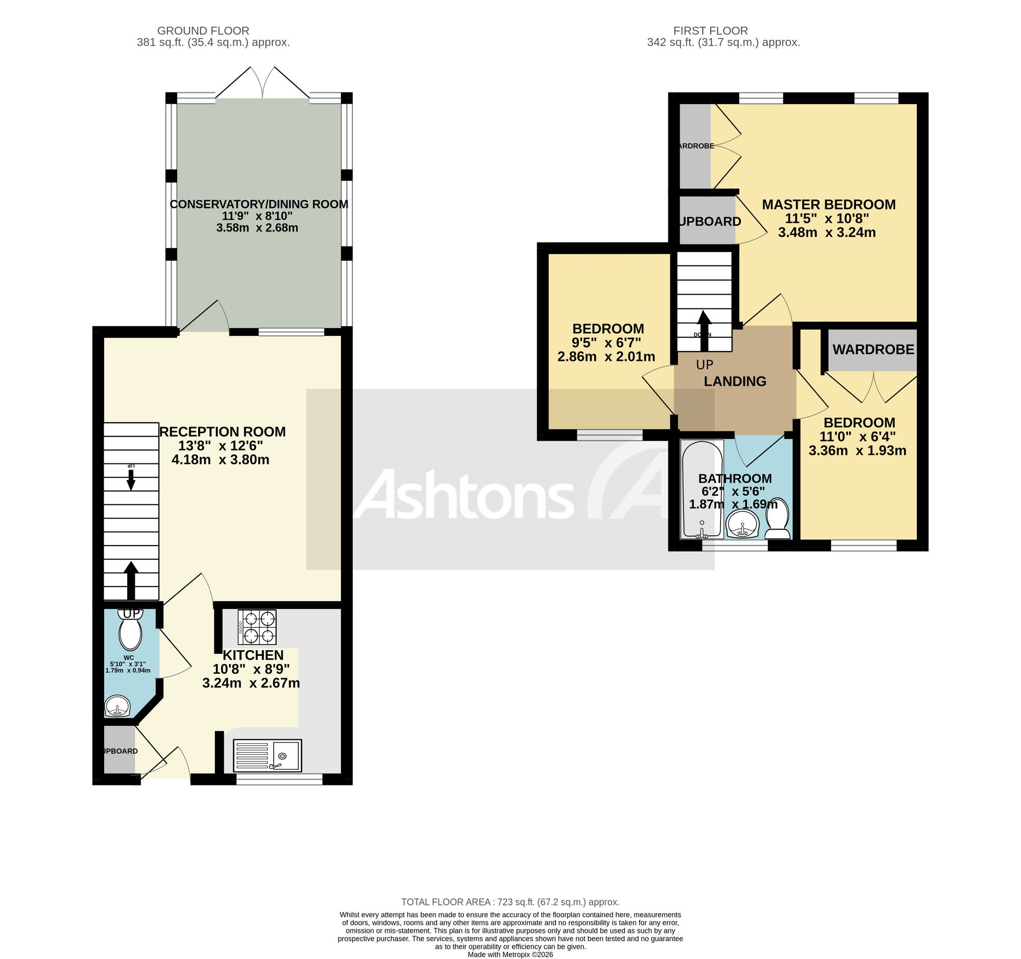 7 Greyfriars Close, Warrington floorplan