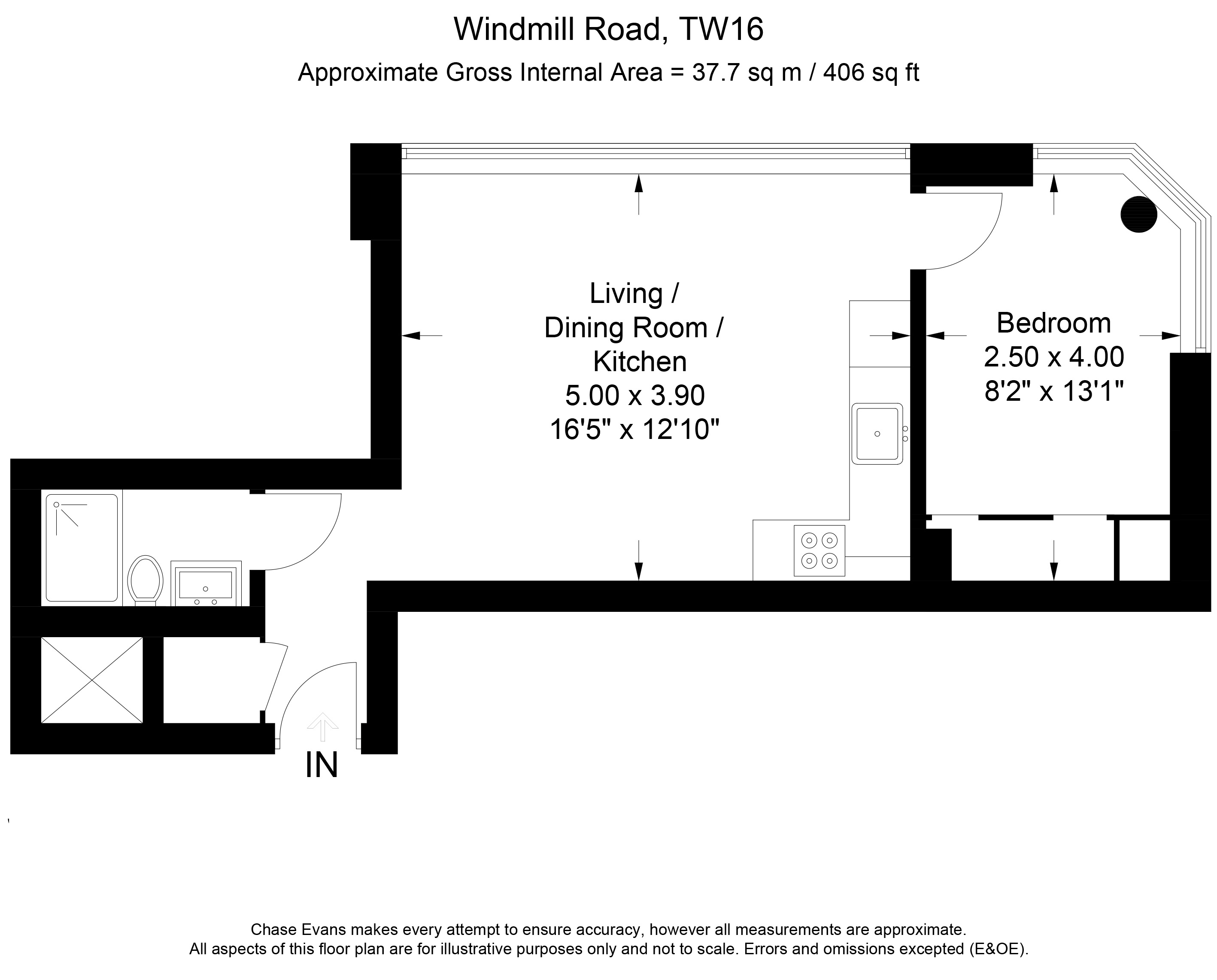 1 Bedrooms Flat to rent in Dolphin House, Windmill Road, Sunbury-On-Thames TW16