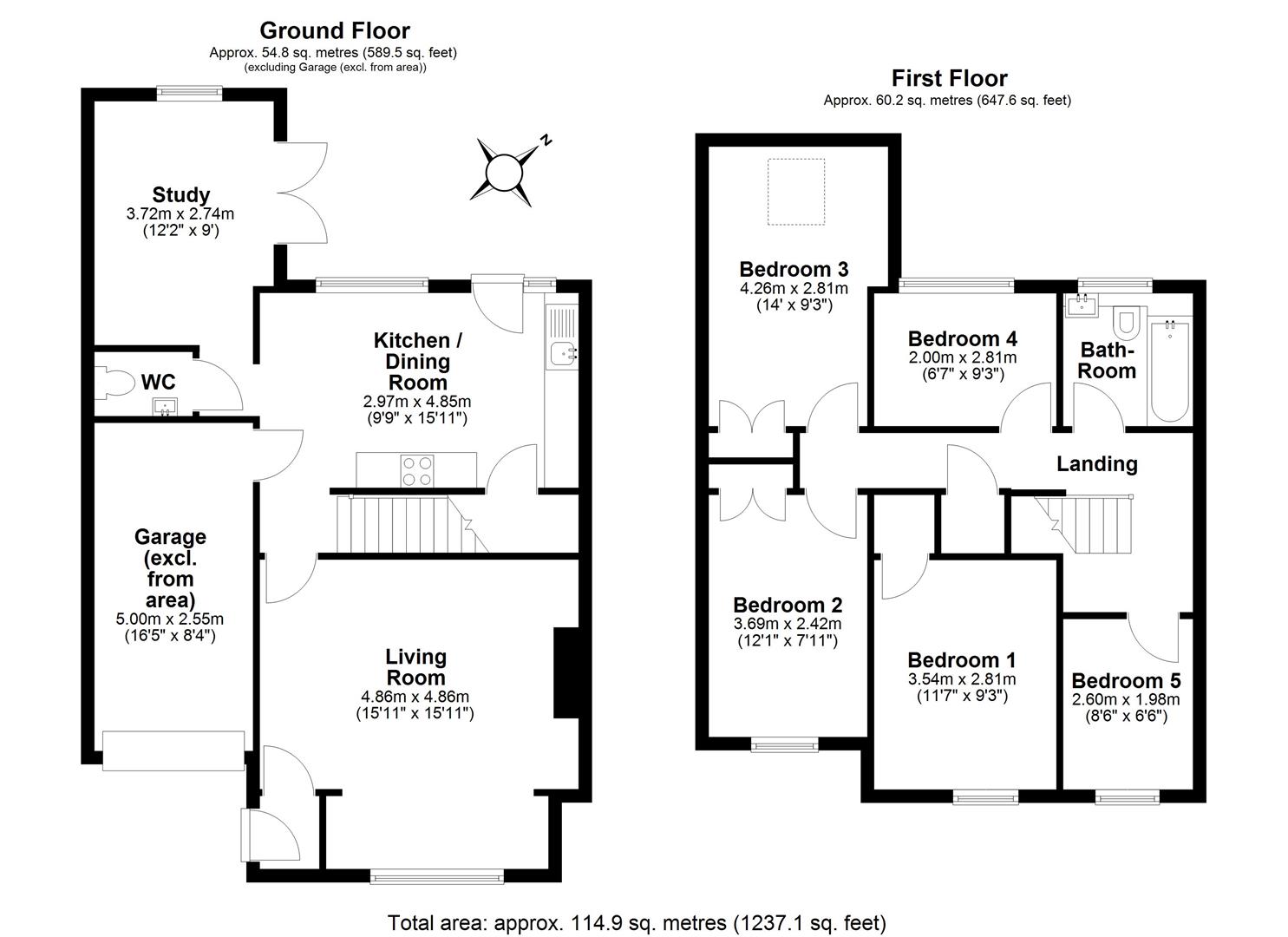 5, Belmore Close, Cambridge floorplan