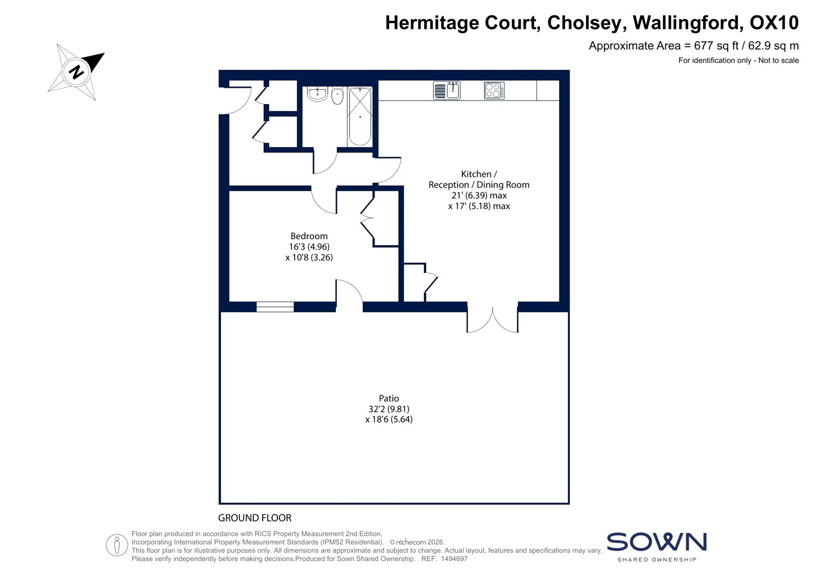 SNG OR, 30^, Hermitage Court, Wallingford floorplan