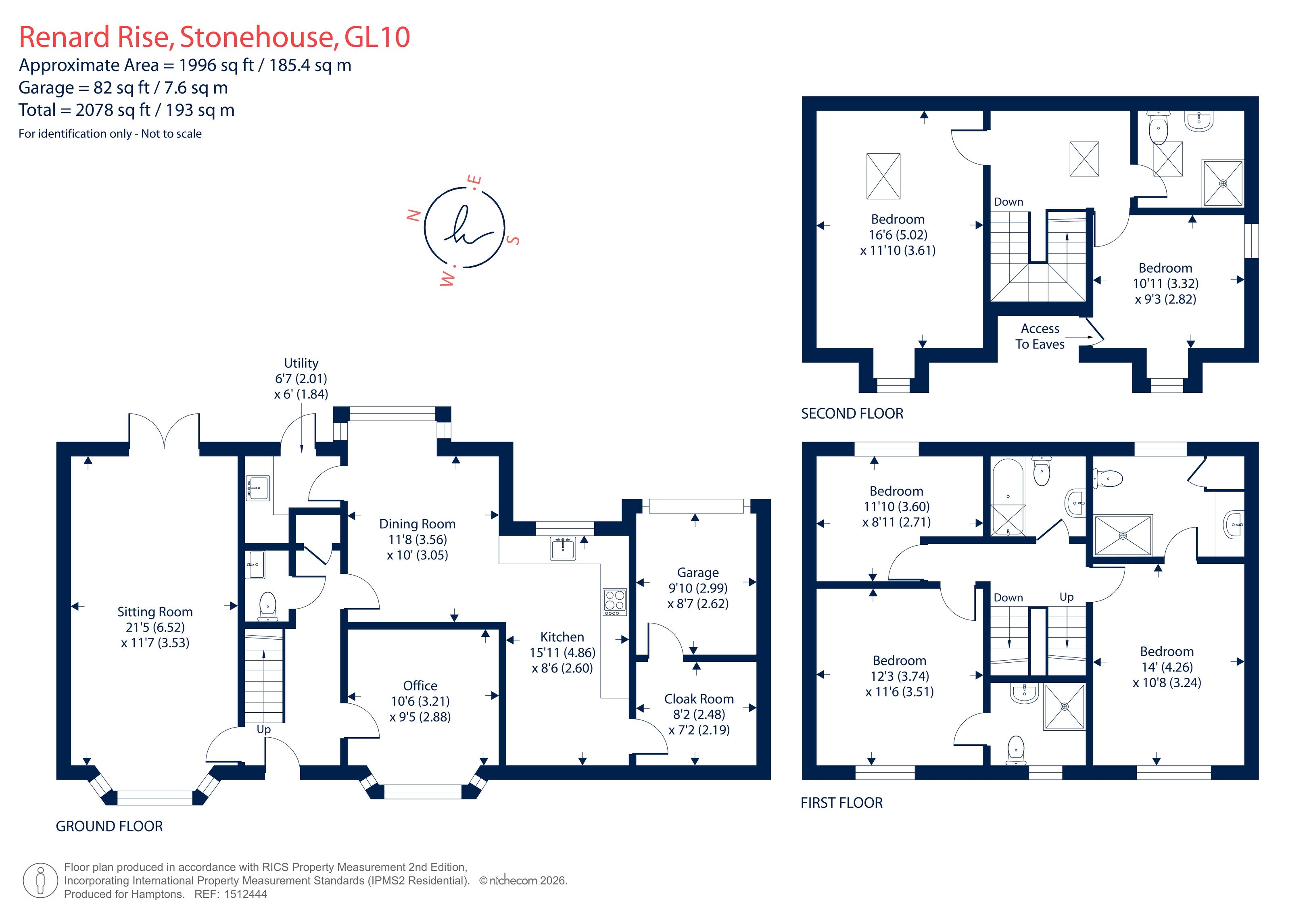 17, Renard Rise, Stonehouse floorplan