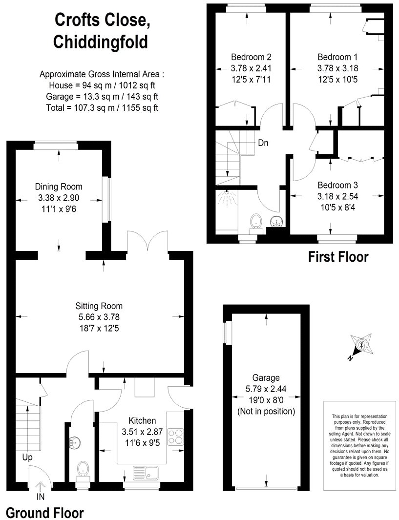 9, Crofts Close, Godalming floorplan