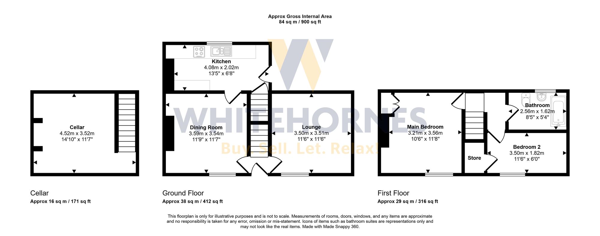 143 Valley Road, Sheffield floorplan
