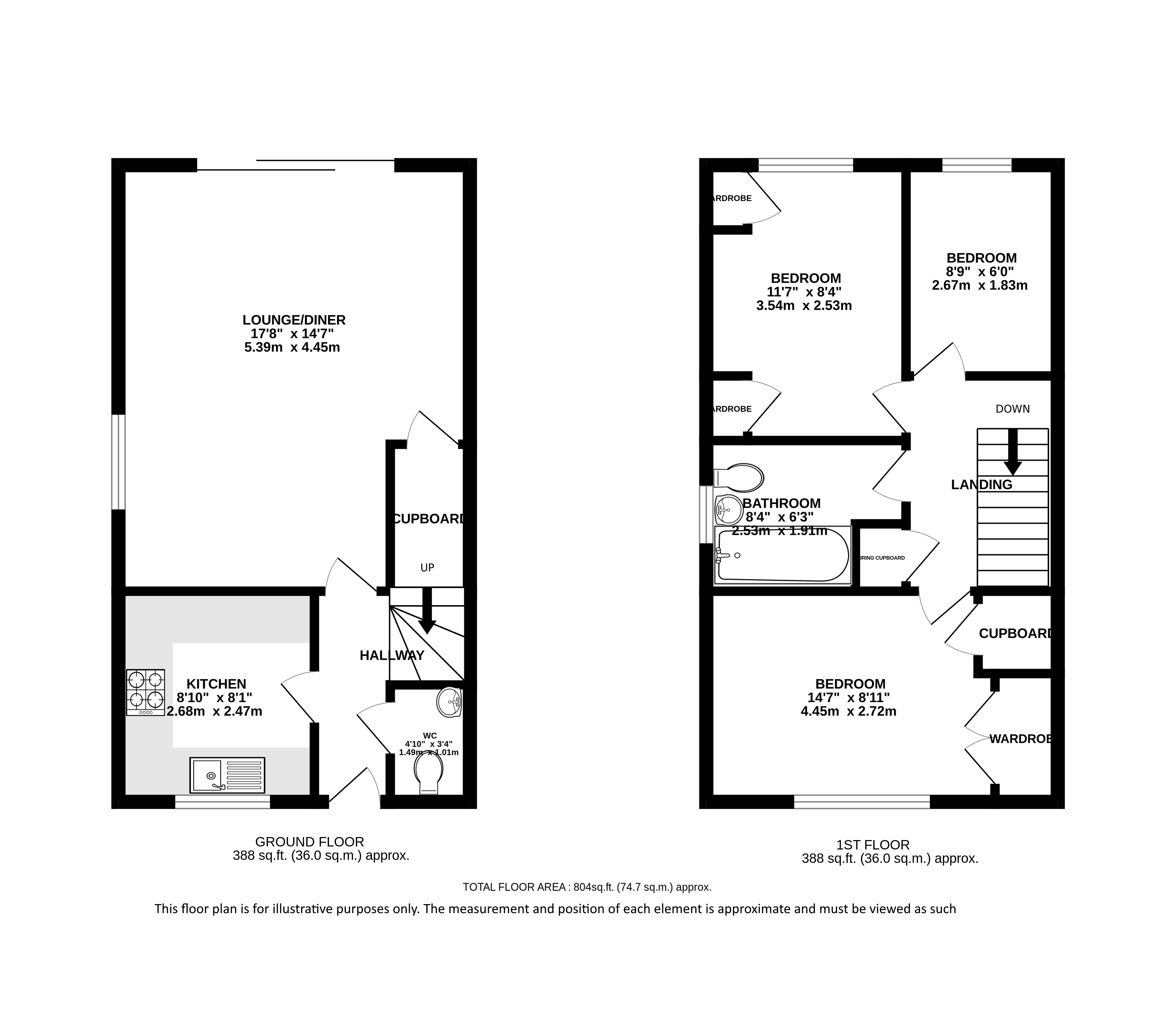 1A, Willowside, St. Albans floorplan
