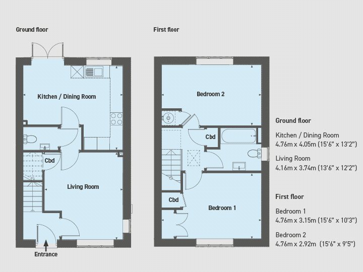 57, Bartlam Close, Nuneaton floorplan