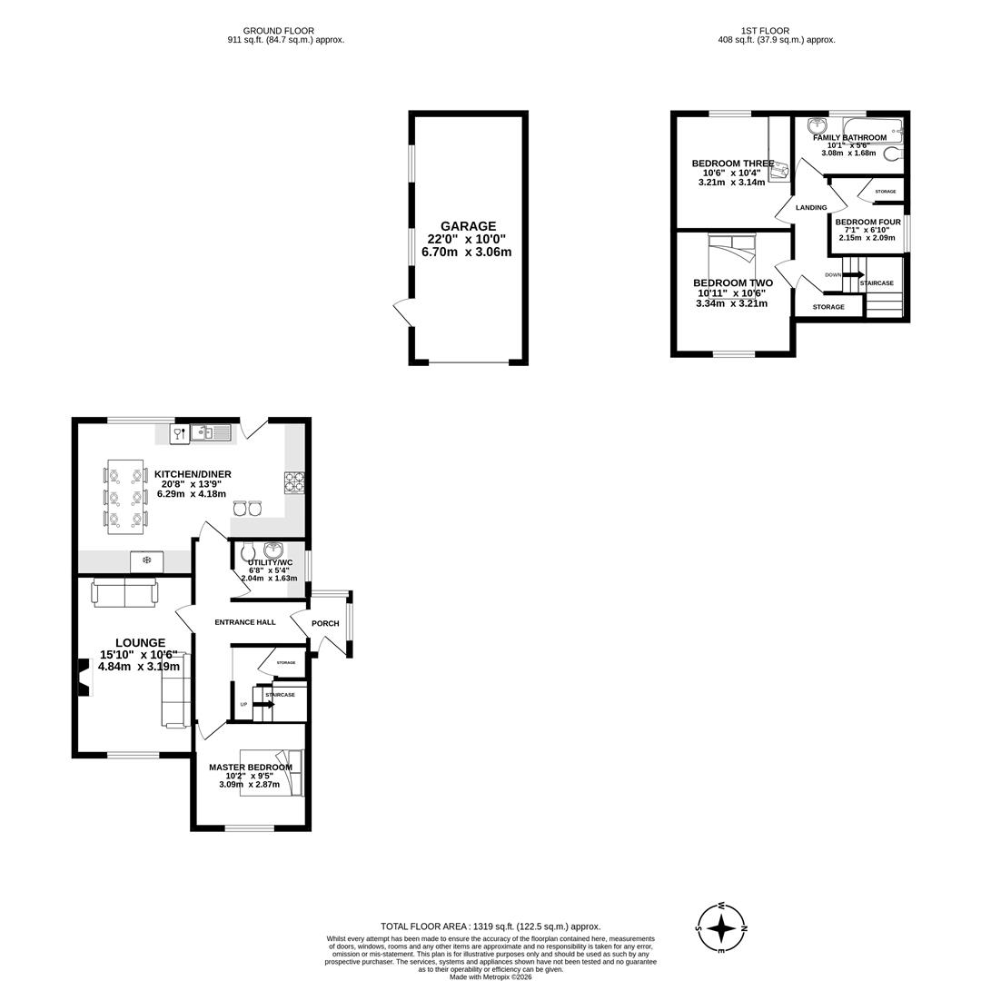 105, Lever House Lane, Leyland floorplan