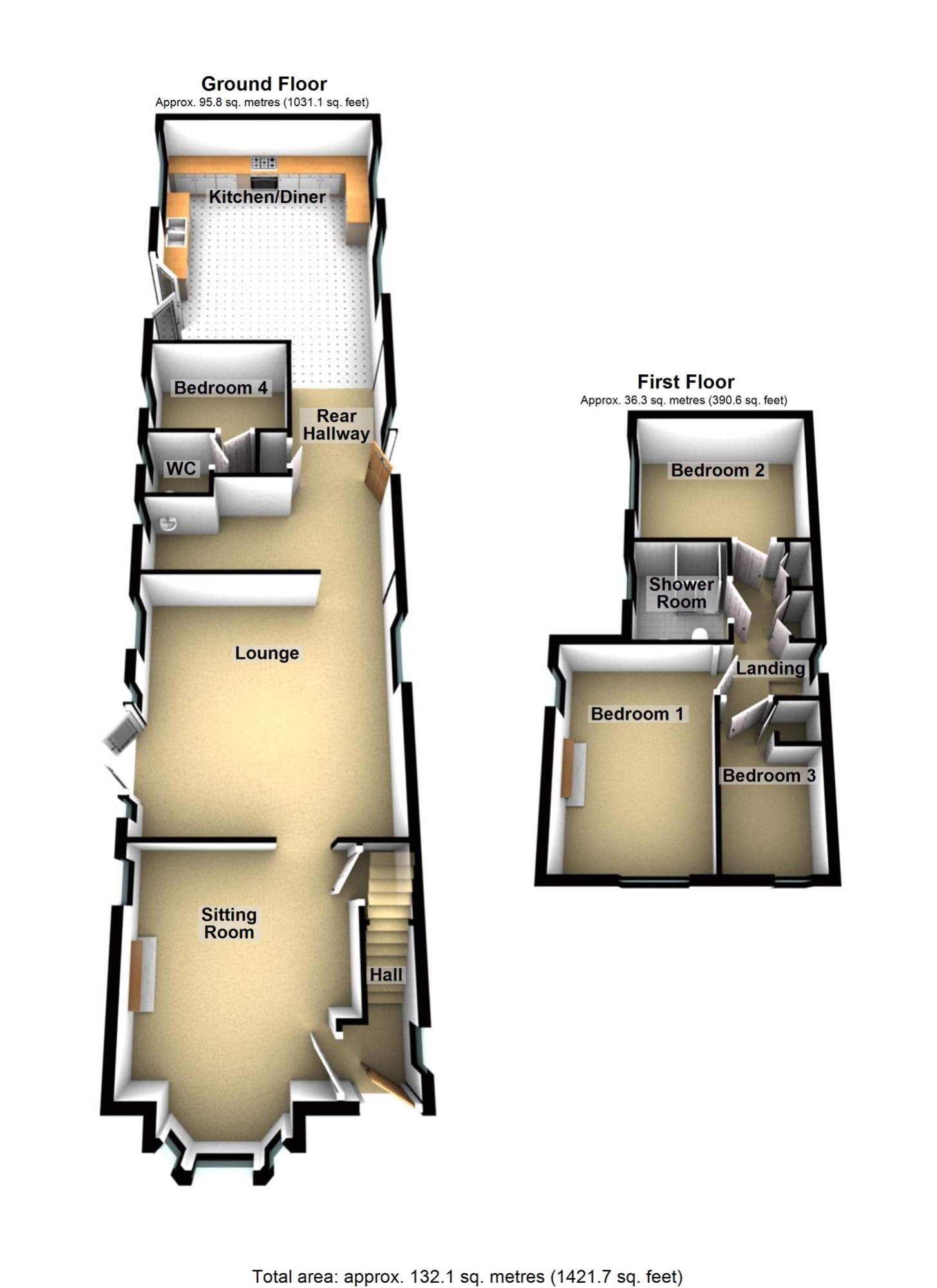 White House, Gipsey Drove, Boston floorplan