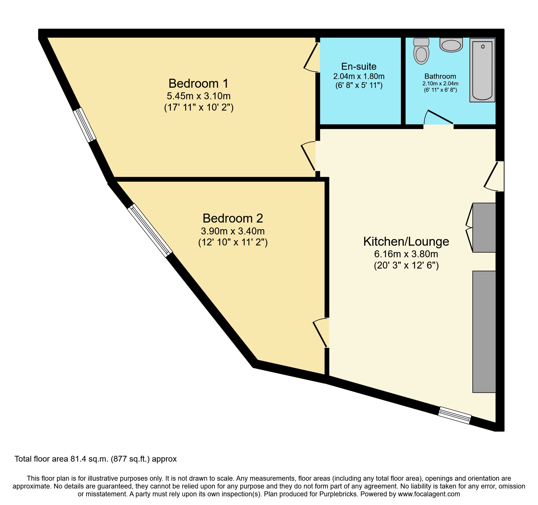 Apartment 302, 2a Park Lane, Liverpool floorplan