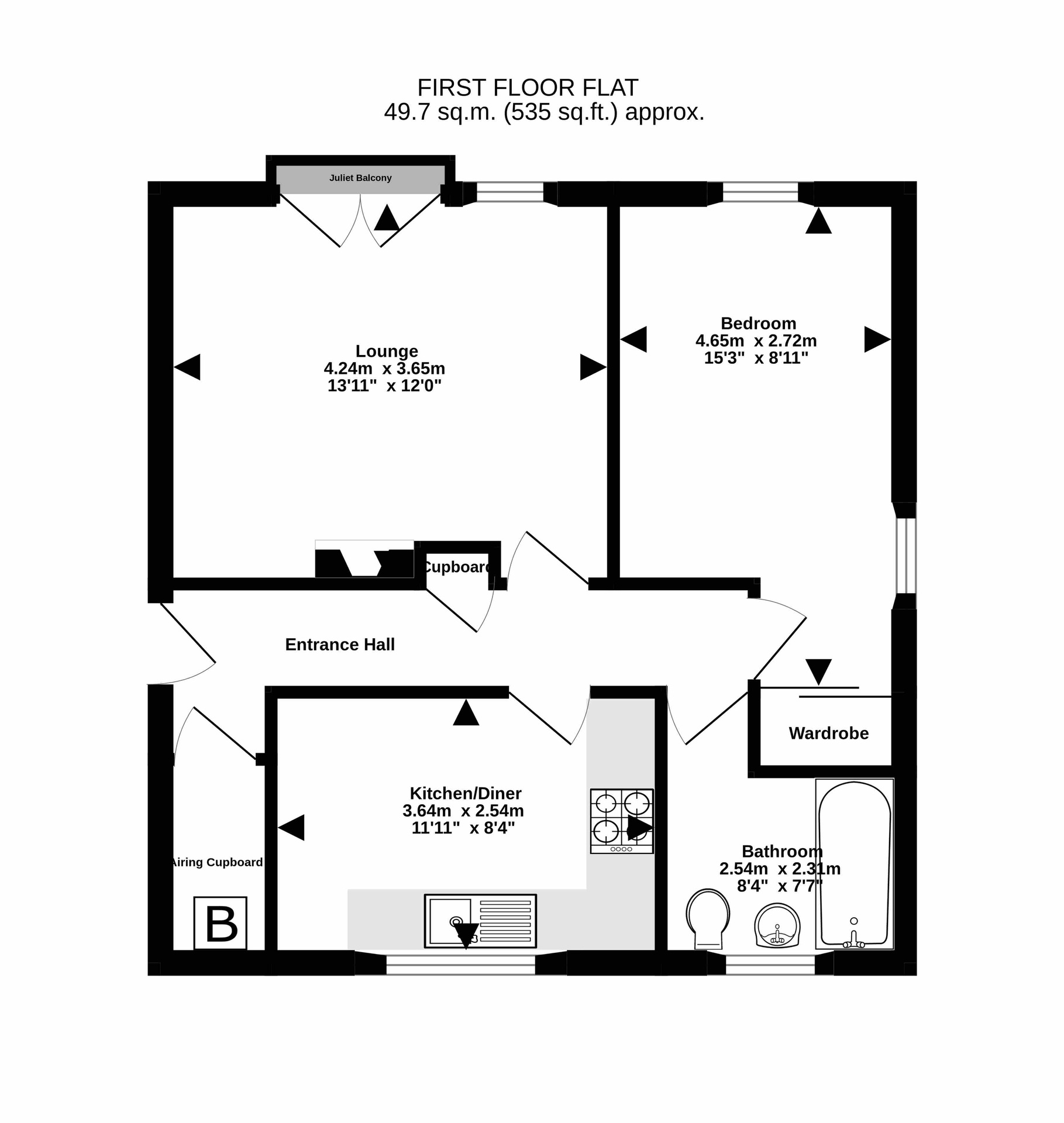 107A, Portishead floorplan