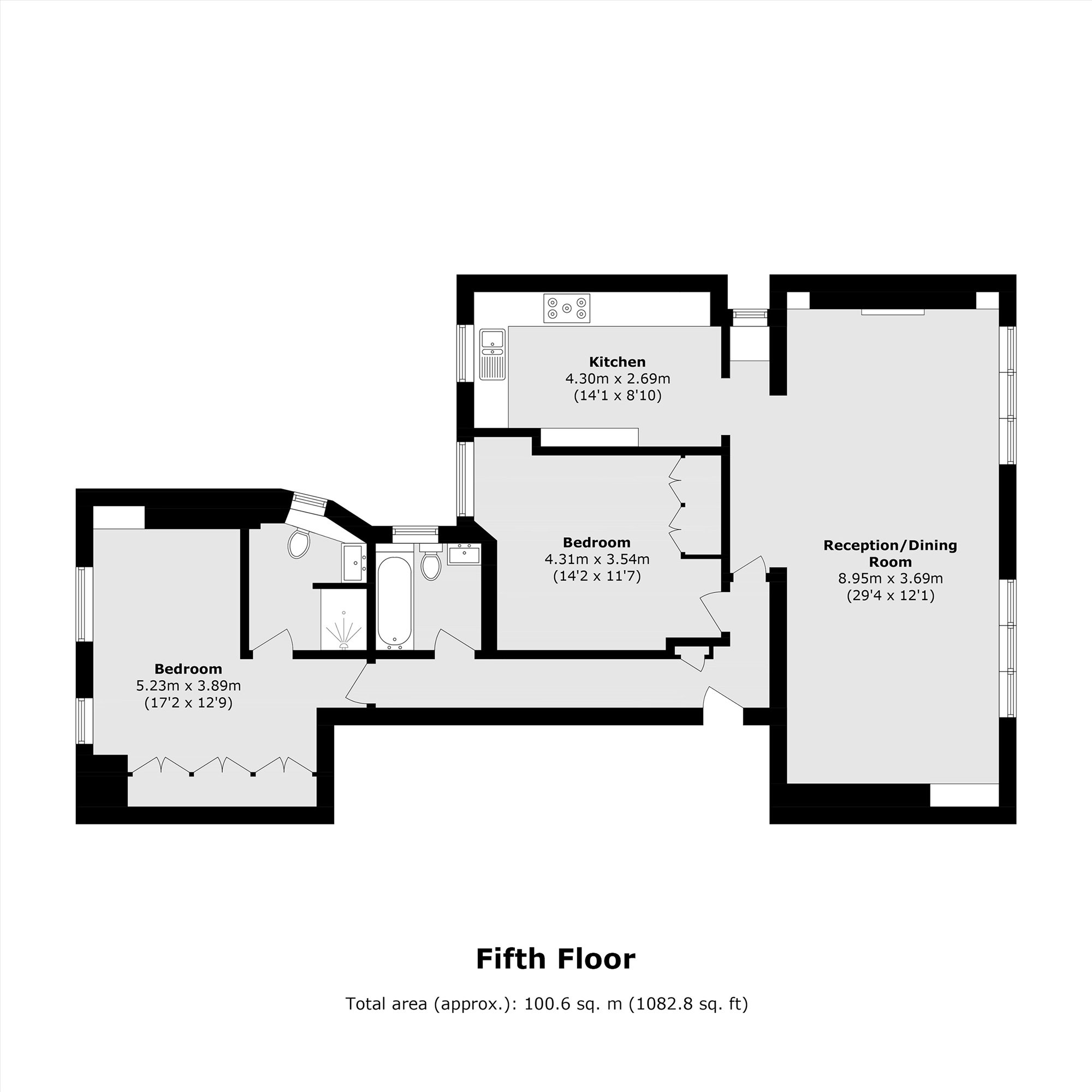 Flat 11, Fernshaw Mansions, Fernshaw Road, London floorplan