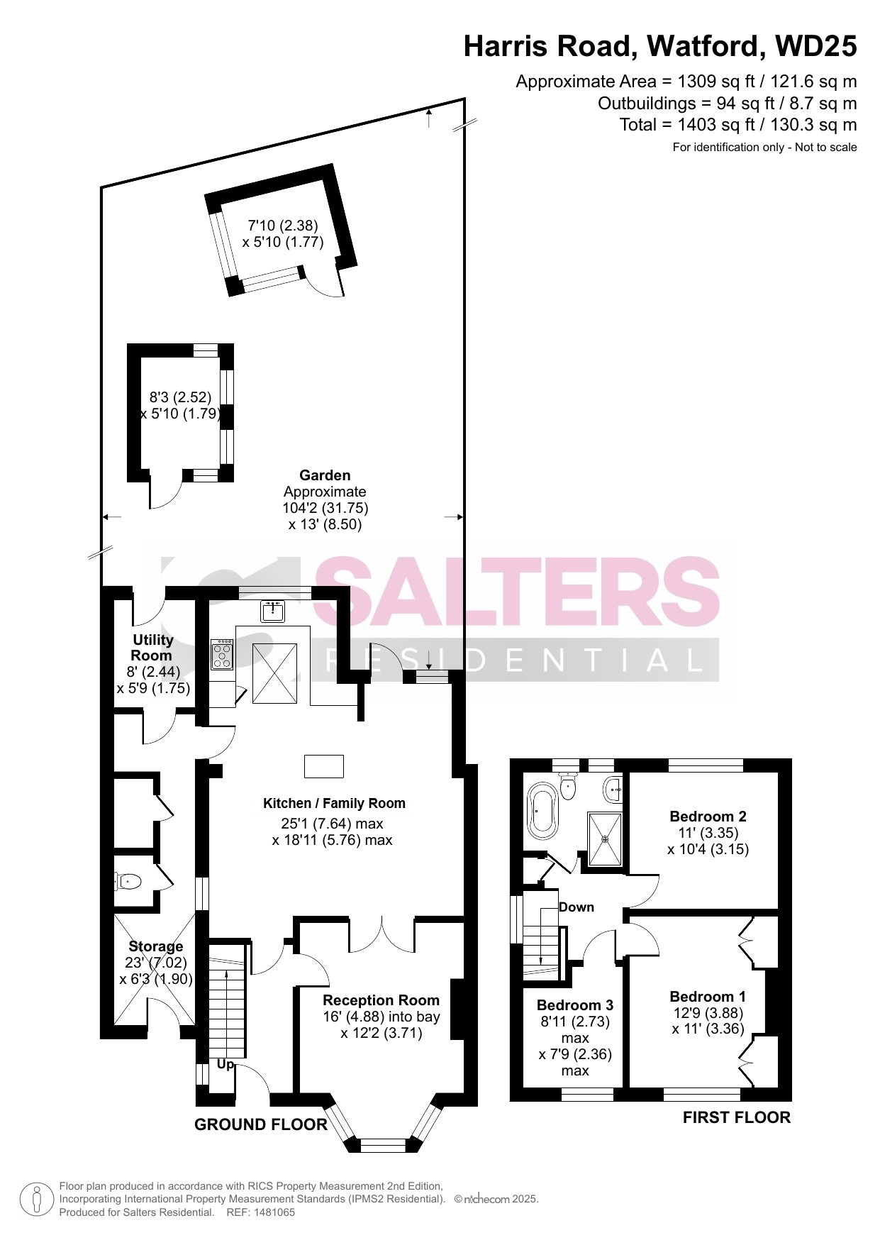 47 Harris Road, Watford floorplan