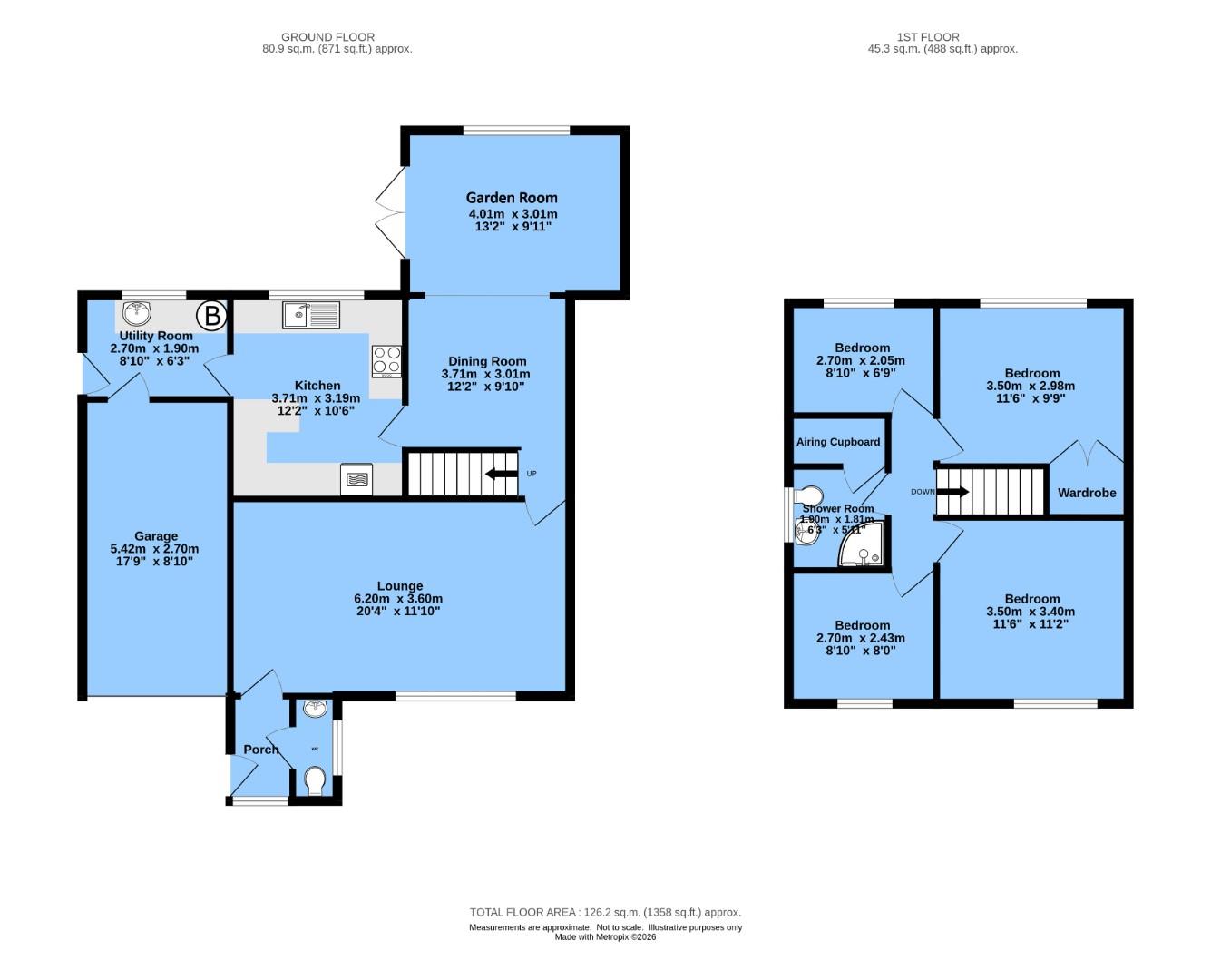 Moorland View Road, Chesterfield floorplan