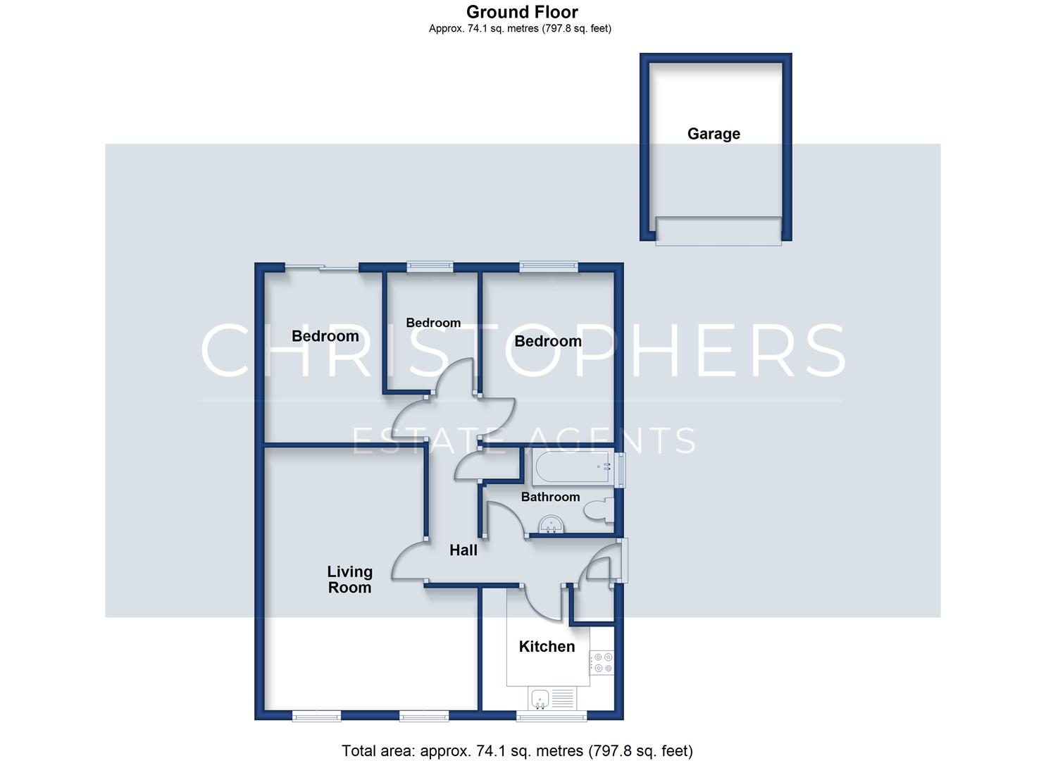 8, Croft Parc, The Lizard floorplan