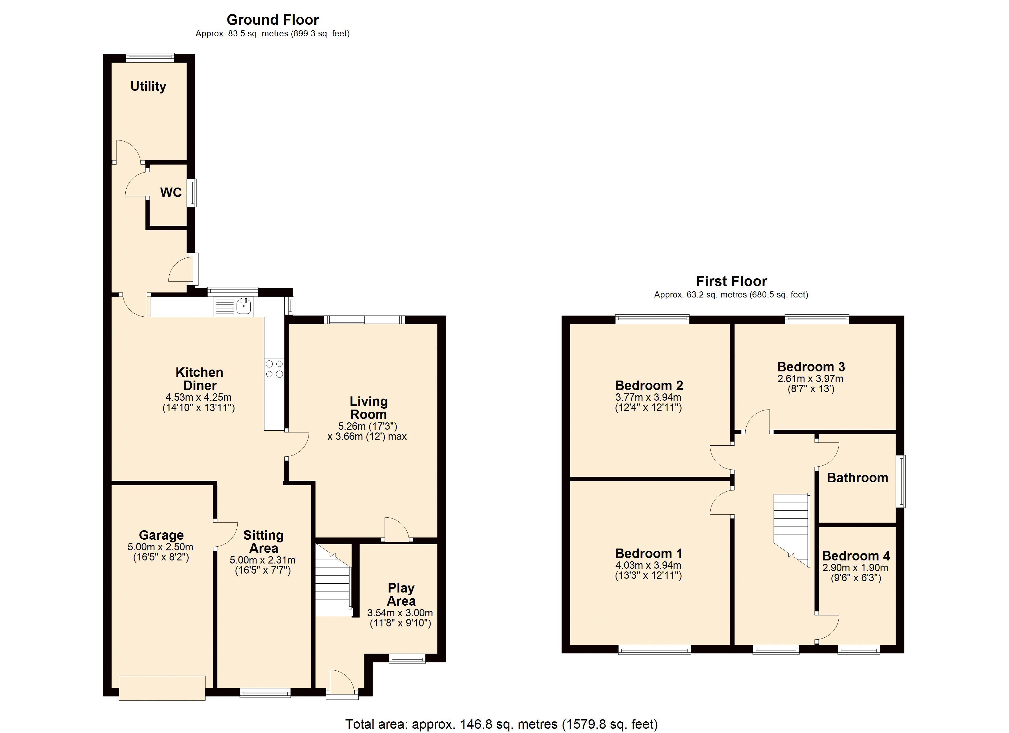 4 Bedrooms Detached house for sale in Delves Croft, Hayes Lane, Swanwick DE55