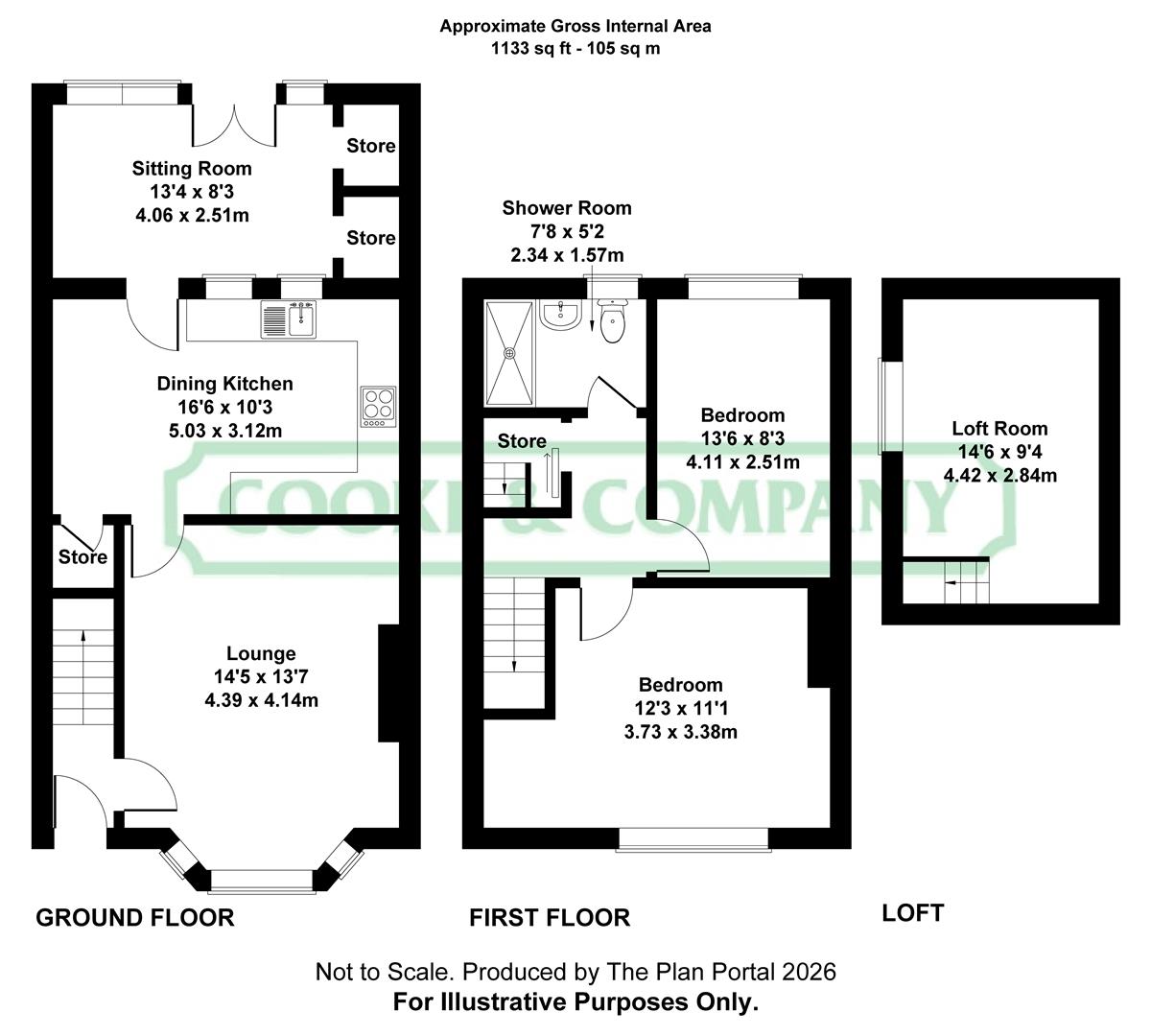 34, Devon Street, Leigh floorplan