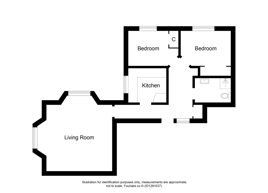 3 Tower Court, Church Street, Nairn floorplan