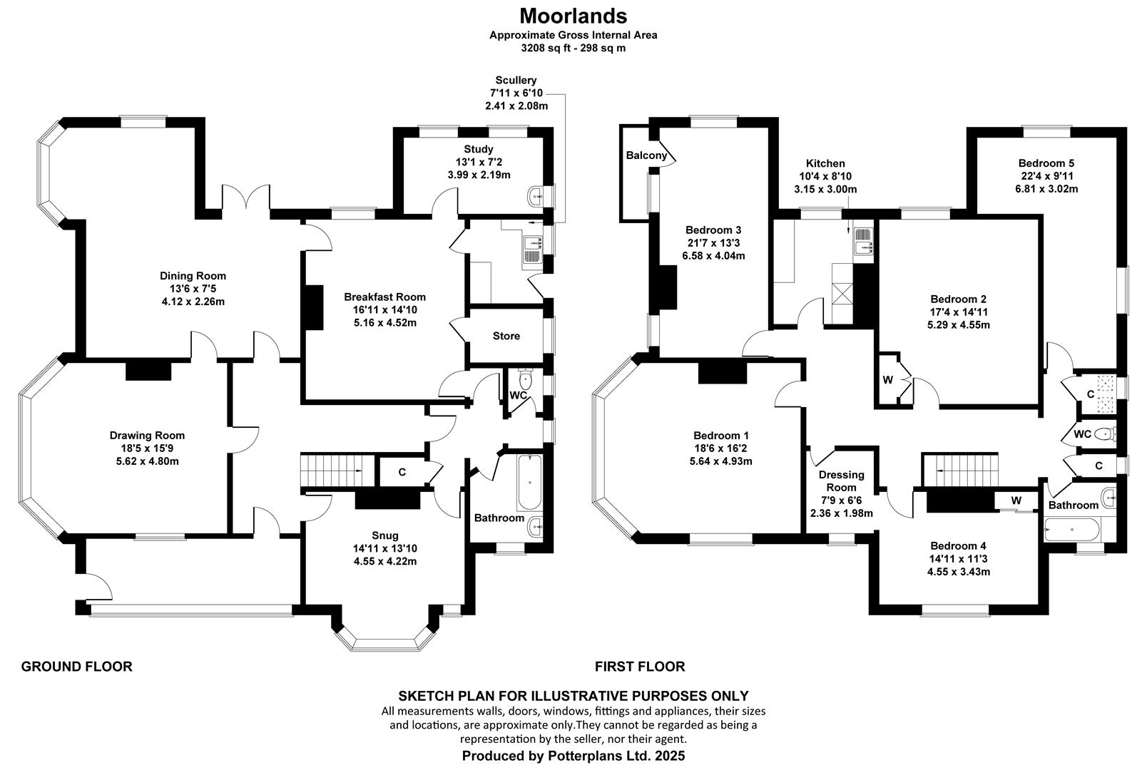 Moorlands, The Duver, St. Helens floorplan