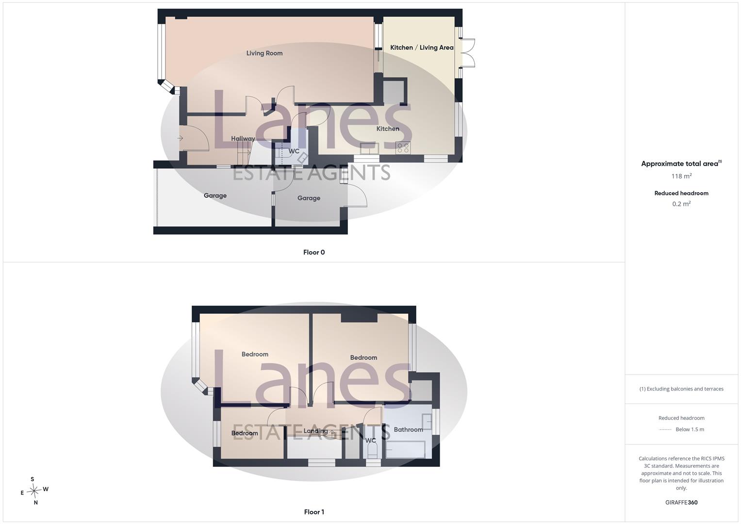 303, Willow Road, Enfield floorplan