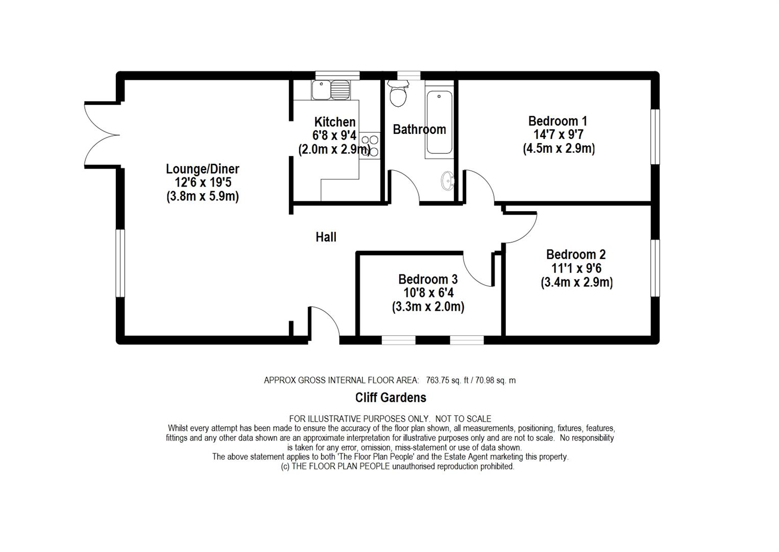 3 Bedrooms Bungalow to rent in Cliff Gardens, Minster On Sea, Sheerness ME12