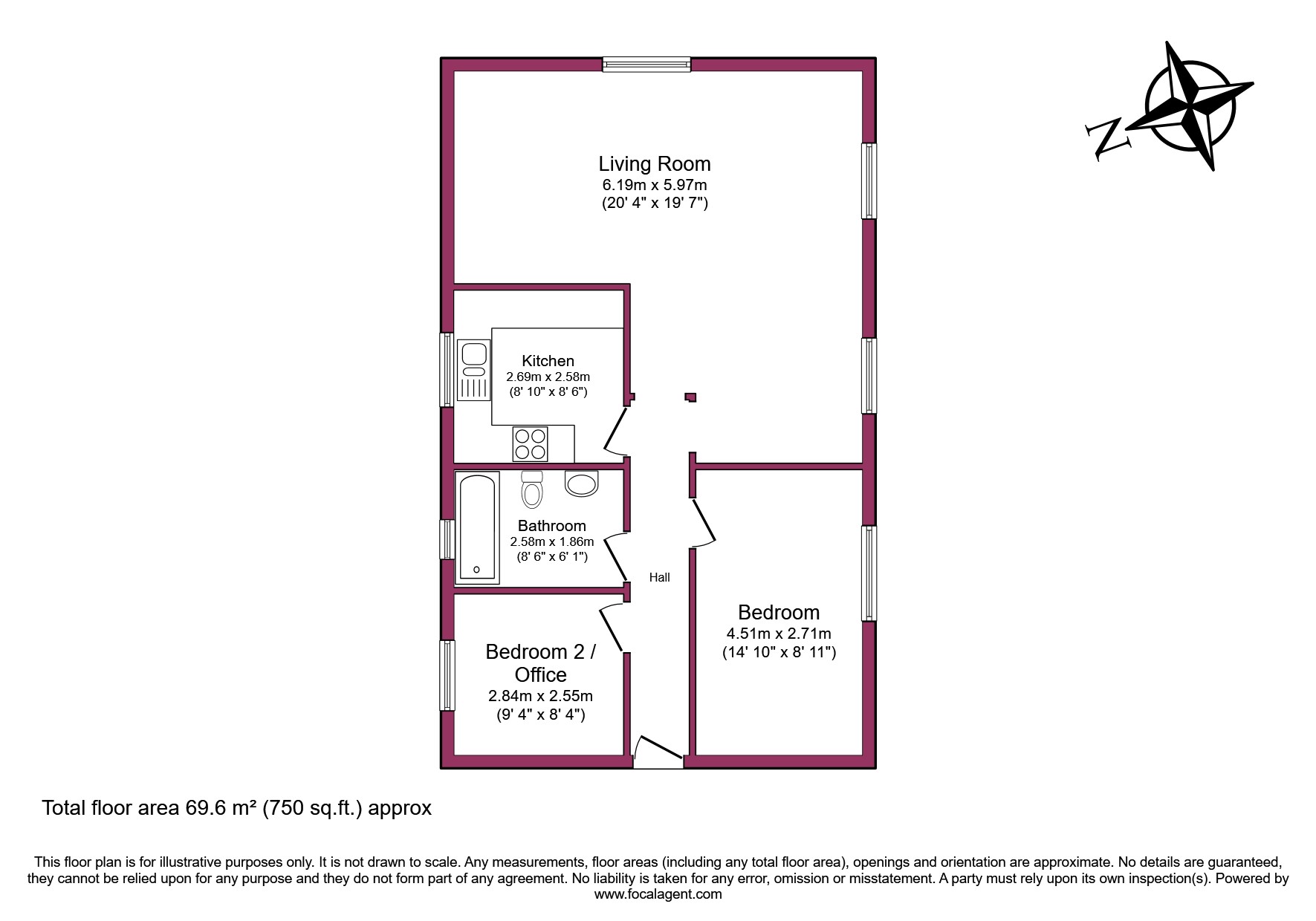 8, Kirklands Court, Ridgewood Close, Shipley floorplan