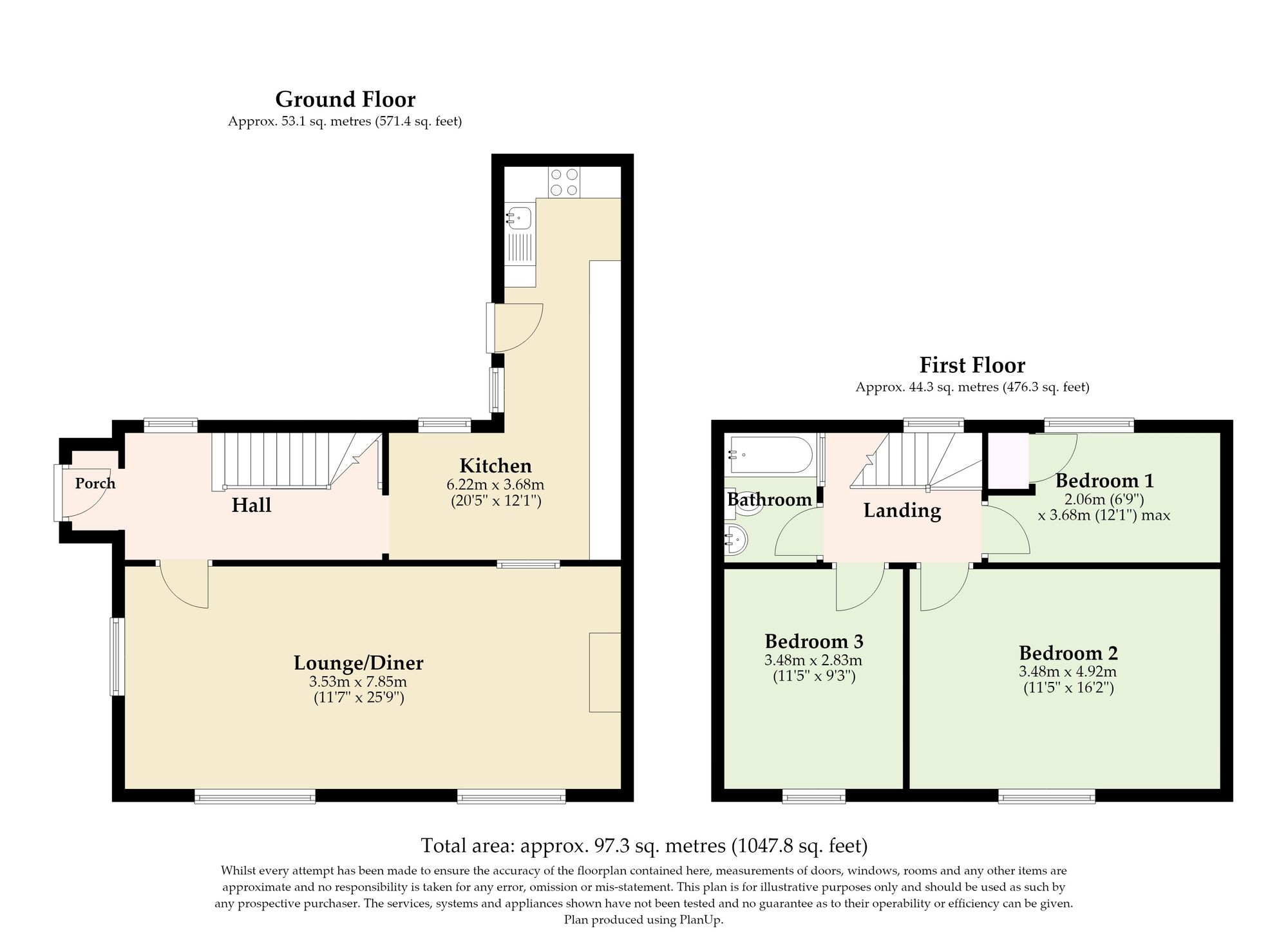 34 Mill Road, Norwich floorplan