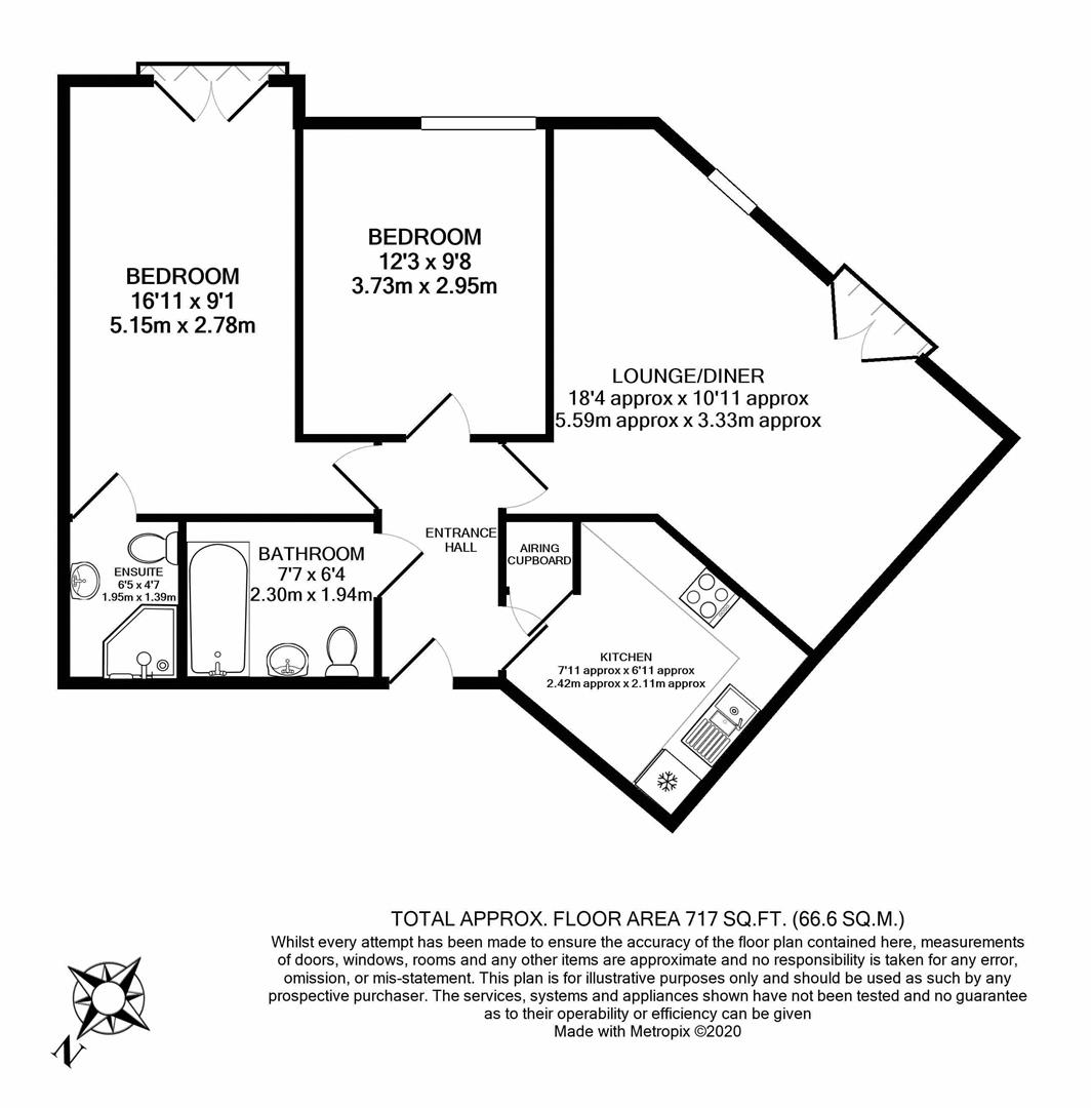 Flat 11, 4 Lime Court, Gloucester floorplan