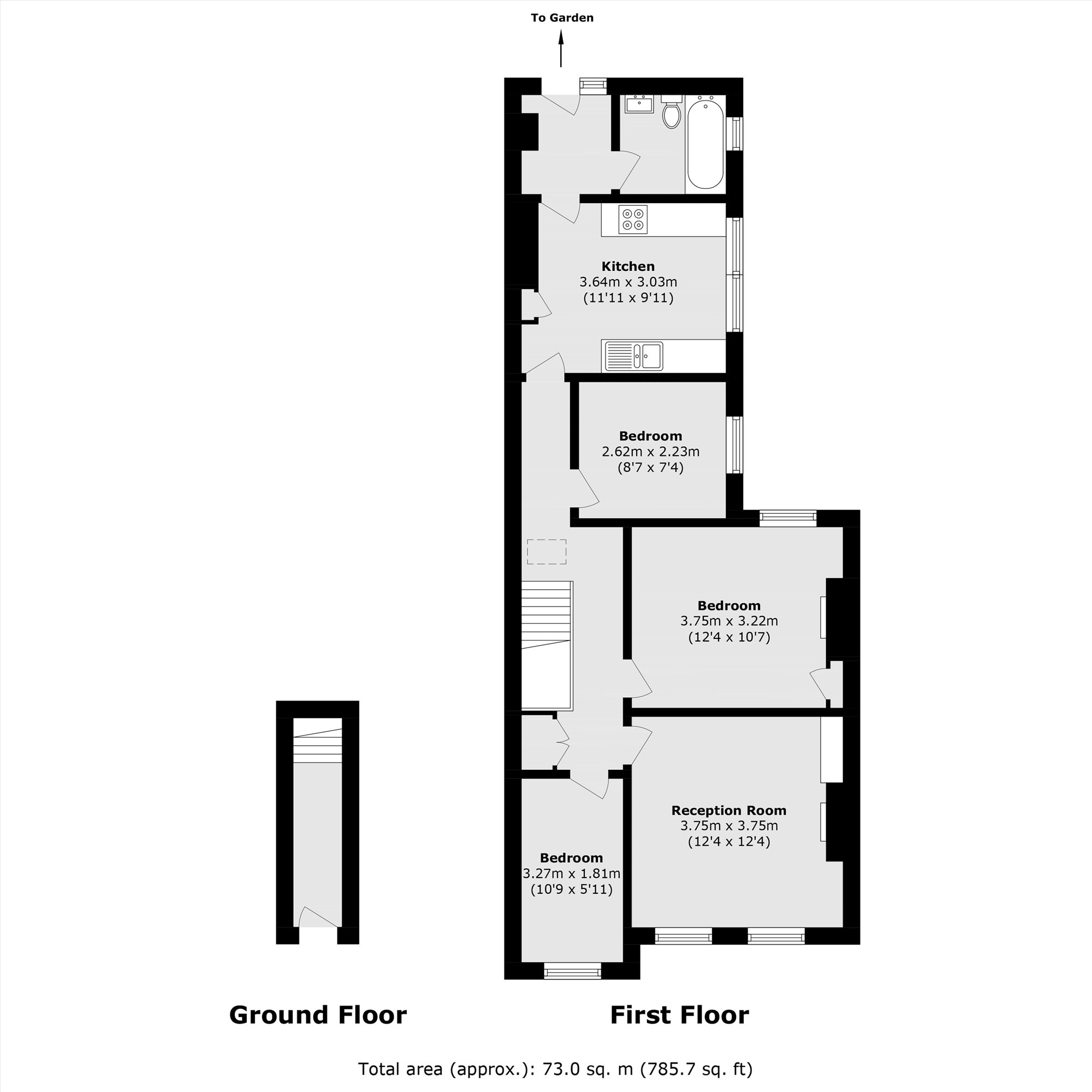 27A, Holdenby Road, London floorplan