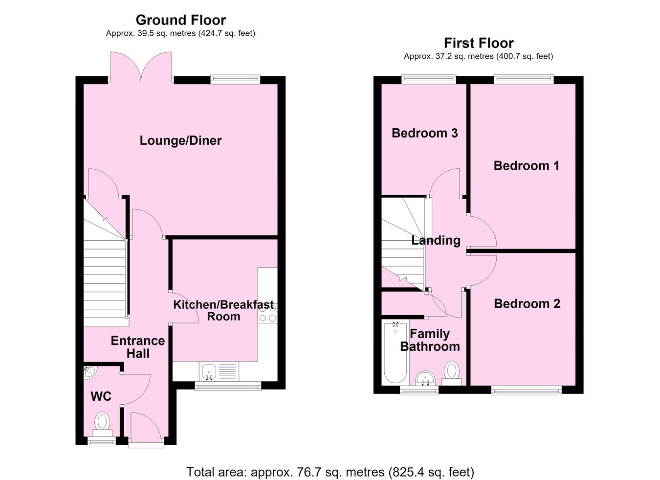 10, Field View Close, Leicester floorplan
