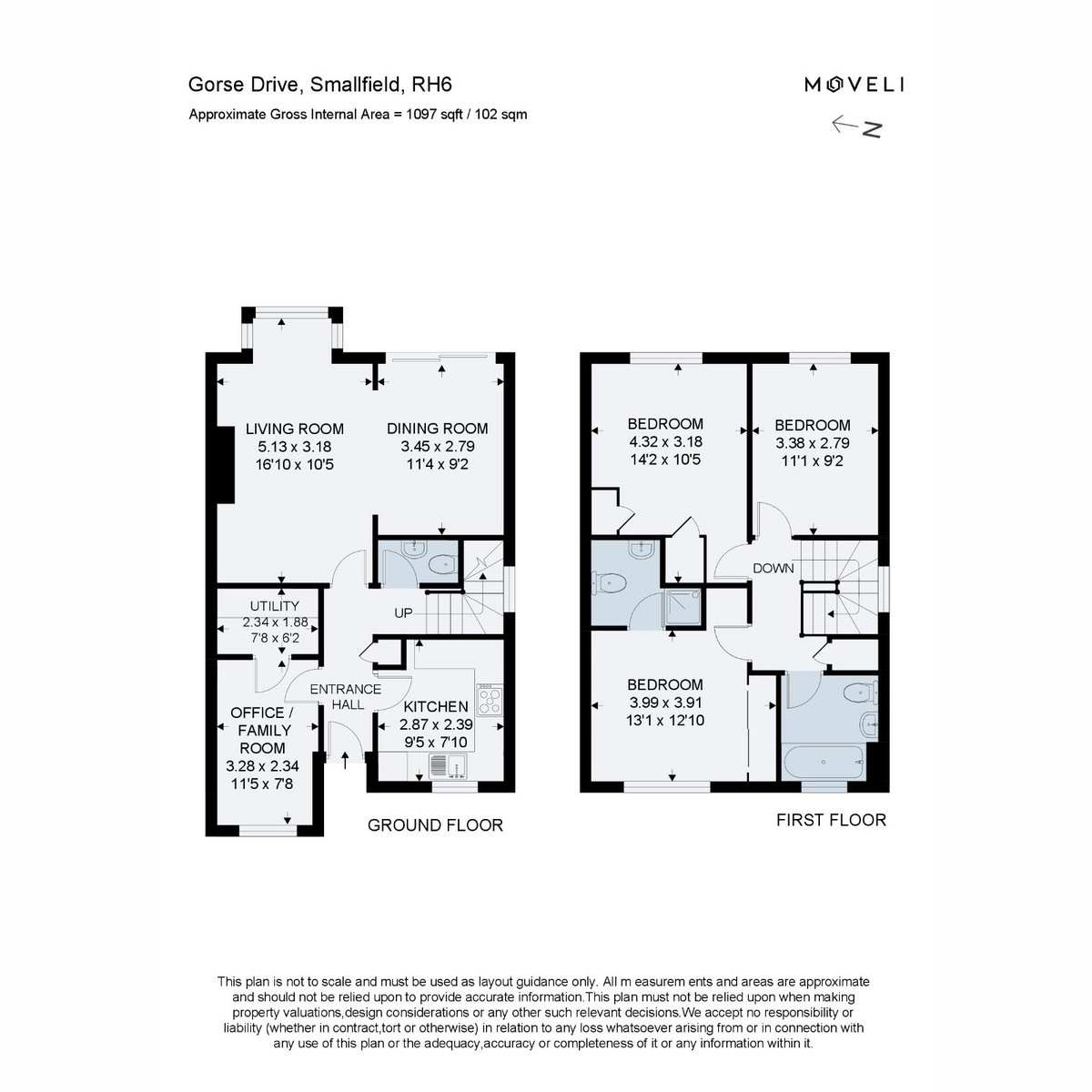 13, Gorse Drive, Smallfield floorplan