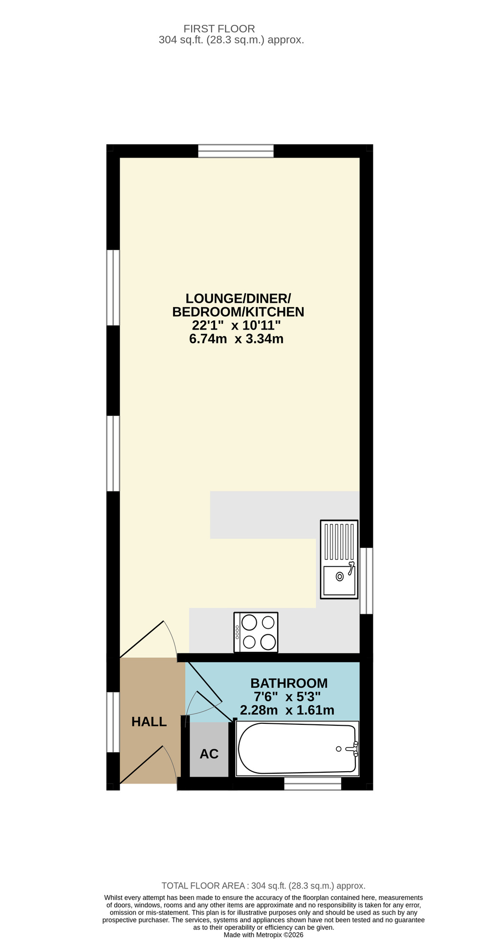 Flat 3, Yeovil floorplan