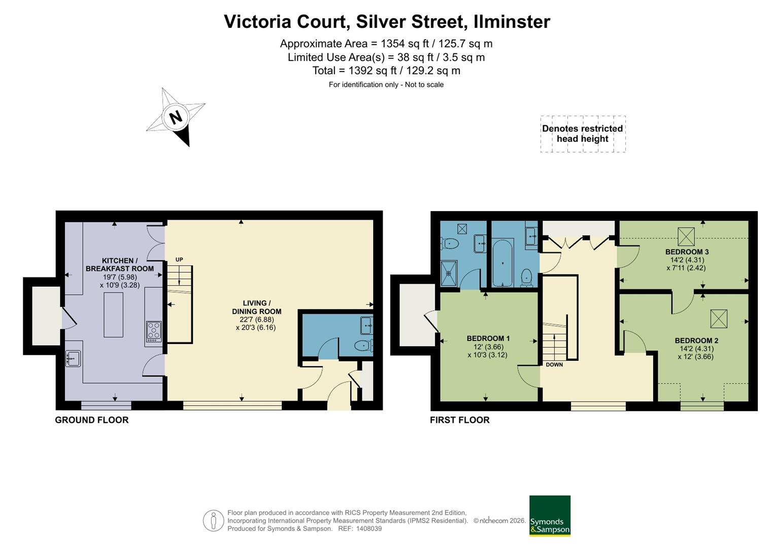 12 Victoria Court, Silver Street, Ilminster floorplan