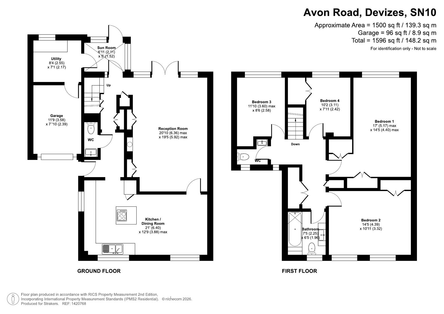 141, Avon Road, Devizes floorplan