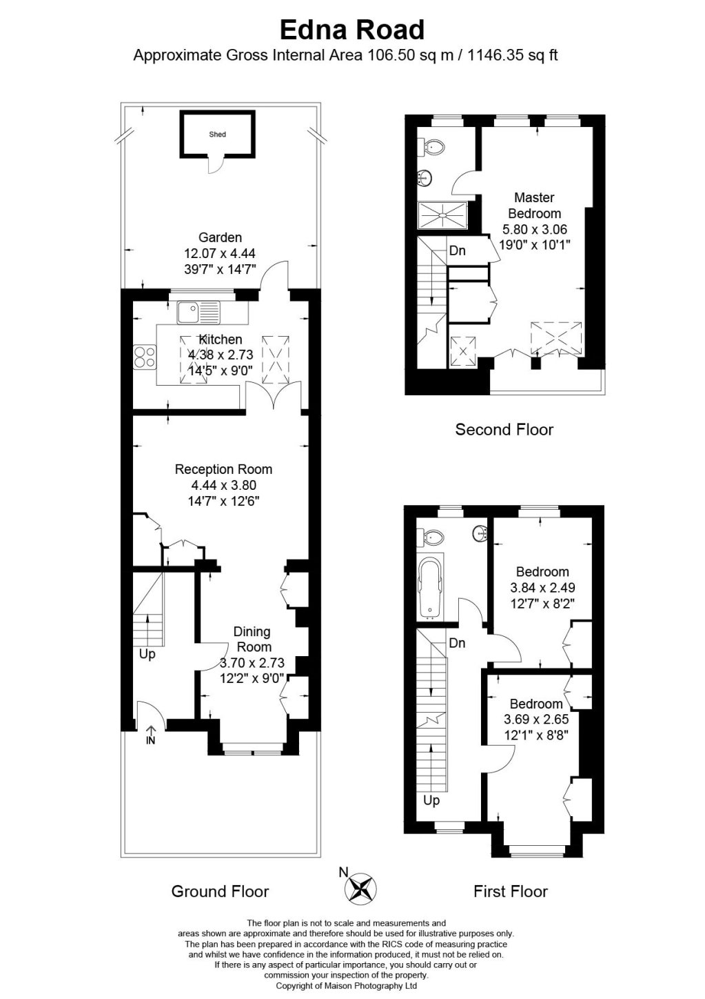 3 Bedrooms  to rent in Edna Road, London SW20