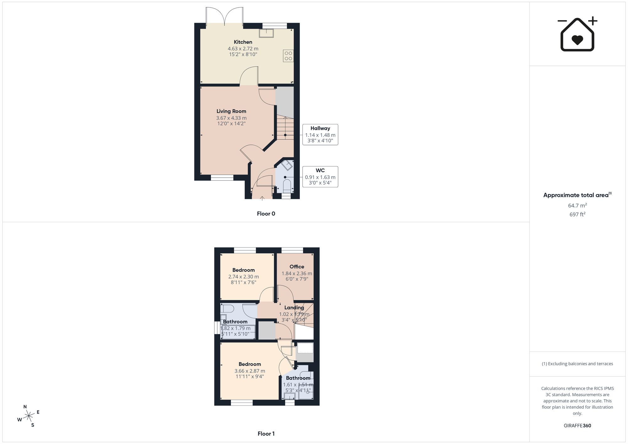 14 Maes Yr Odyn, Narberth floorplan