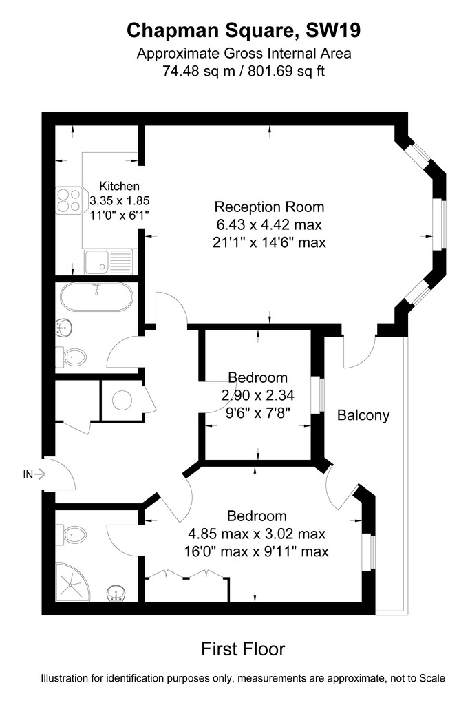 2 Bedrooms  to rent in Chapman Square, London SW19