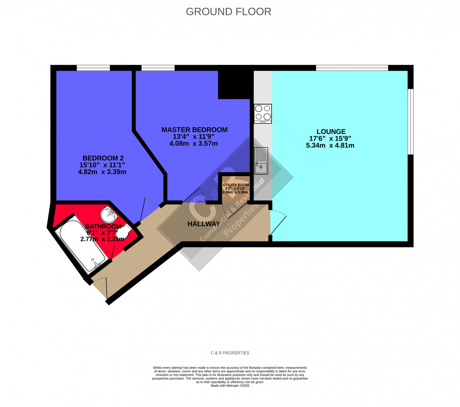 Sandringham House, Salford floorplan