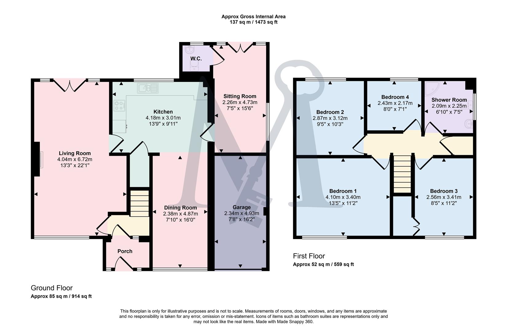 166, Loughborough Road, Coalville floorplan