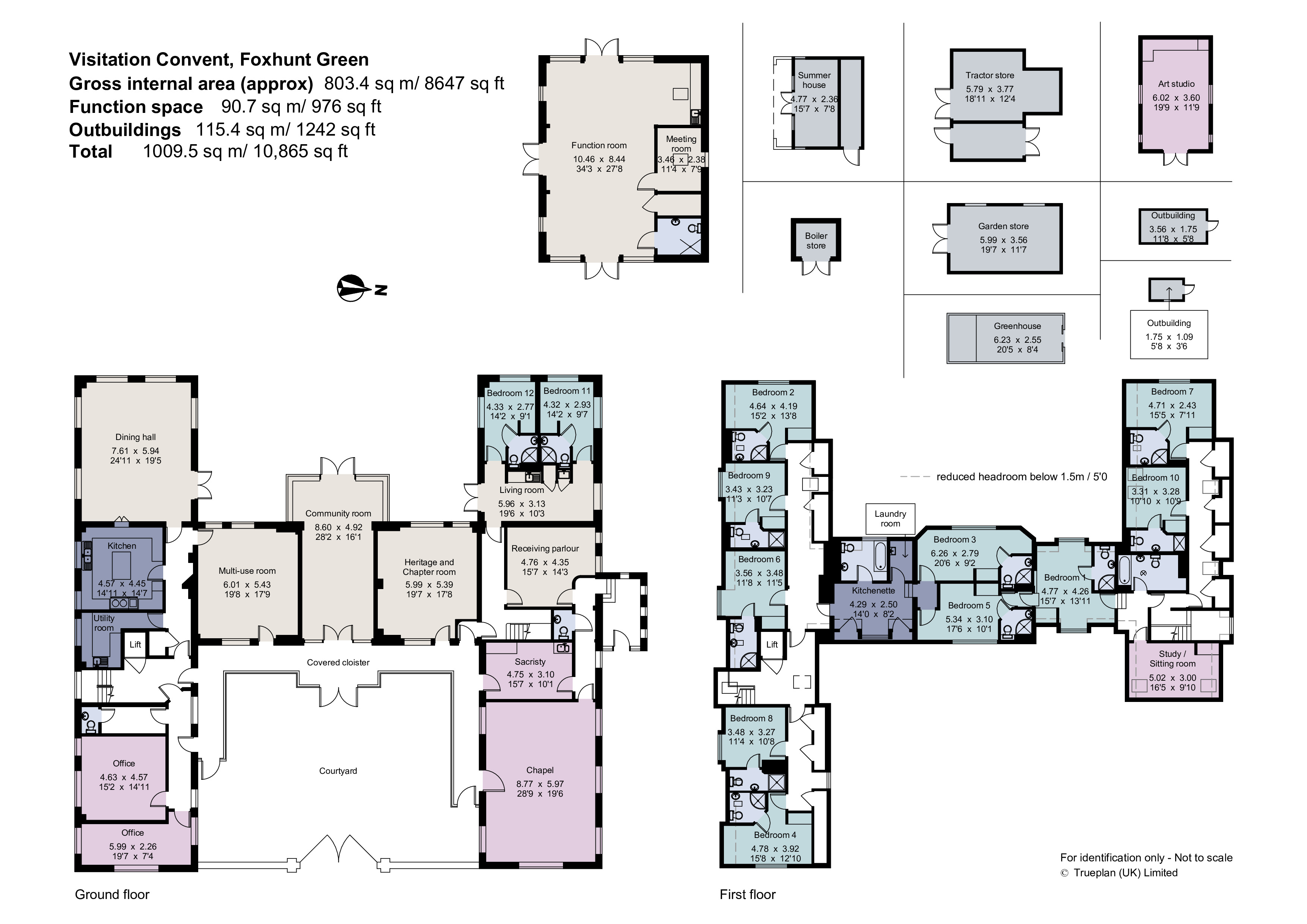 Visitation Convent,, Foxhunt Green Waldron, East Sussex floorplan