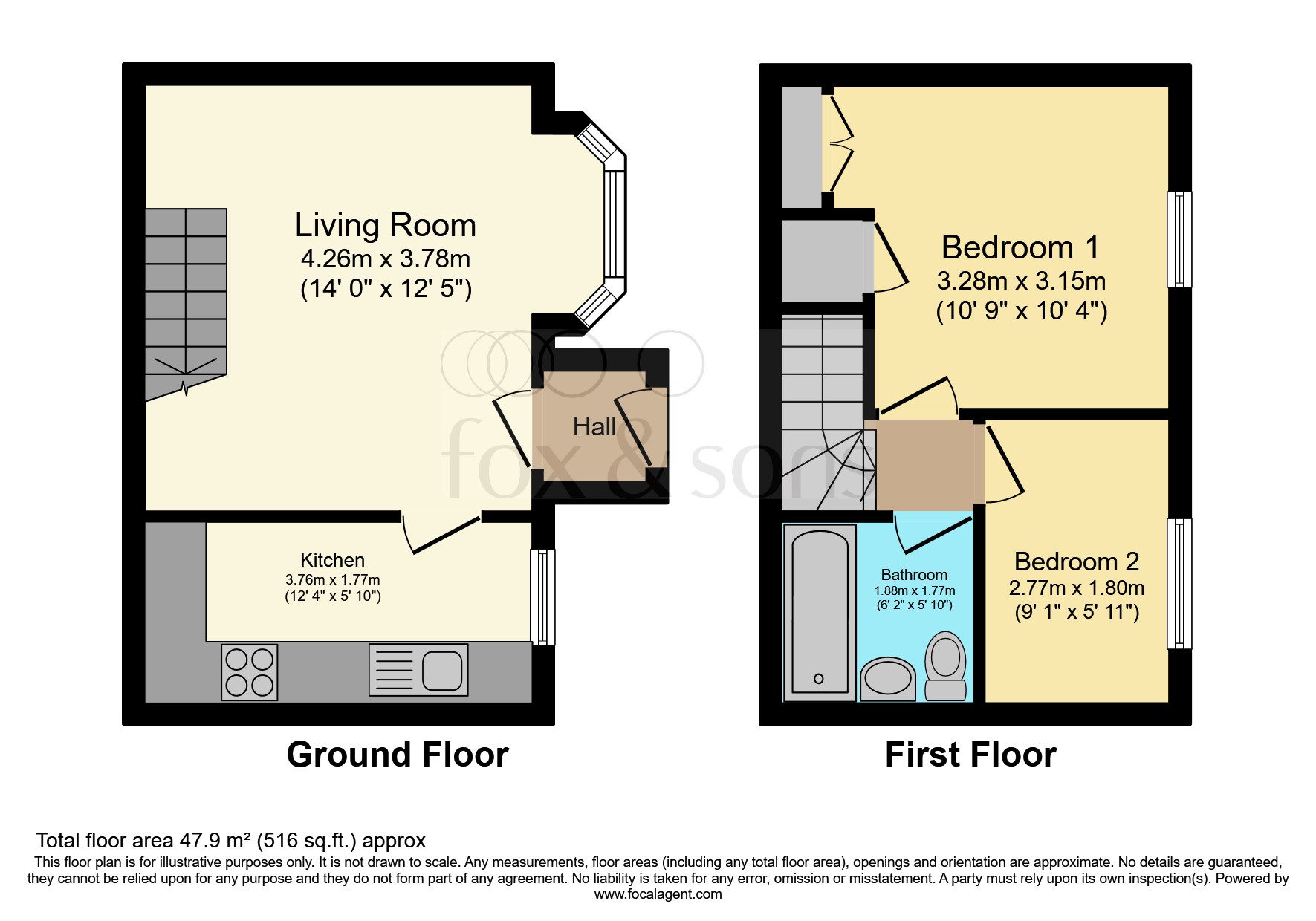 38, The Portlands, Eastbourne floorplan