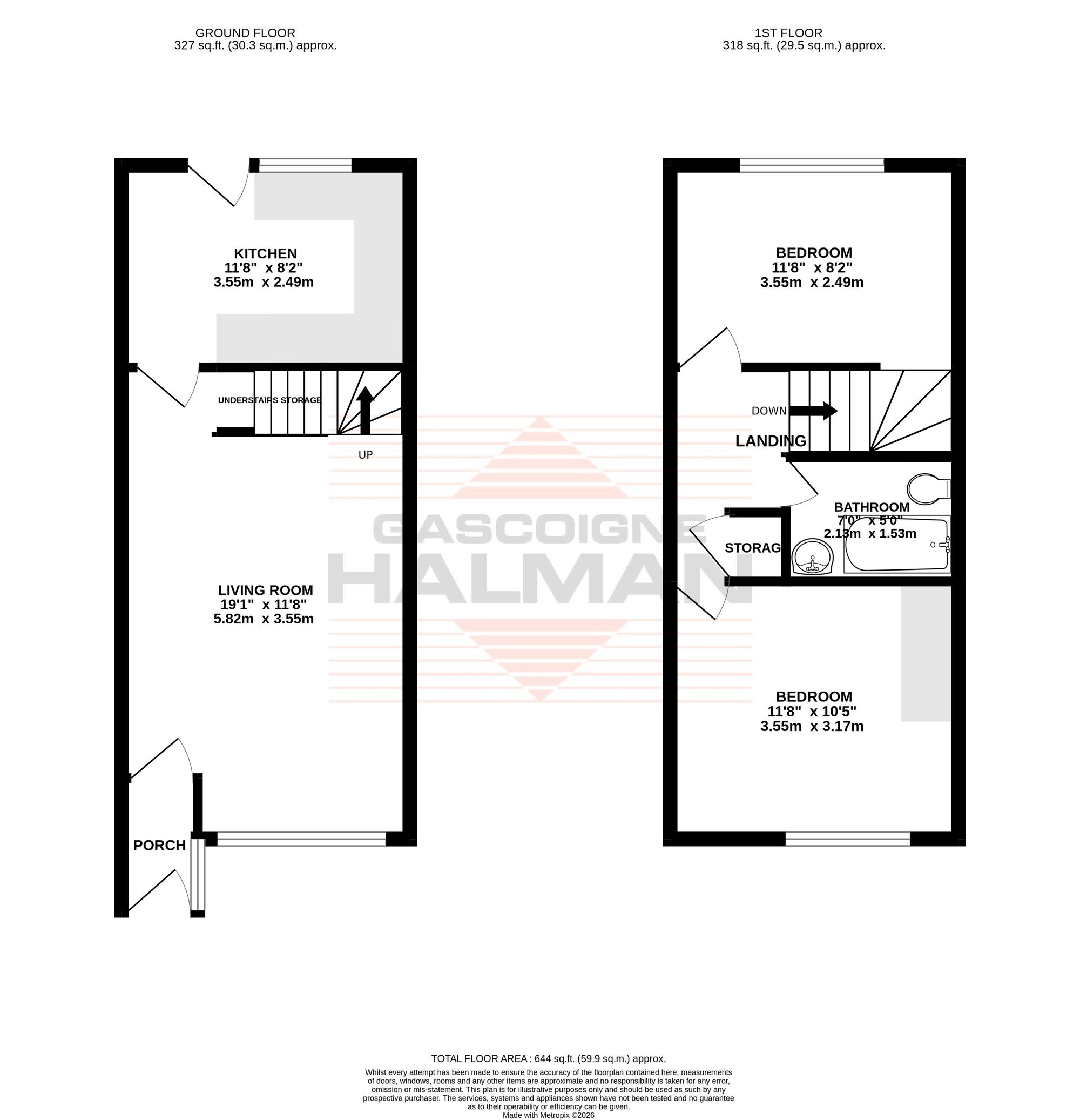 5 Old Well Walk, Sale floorplan