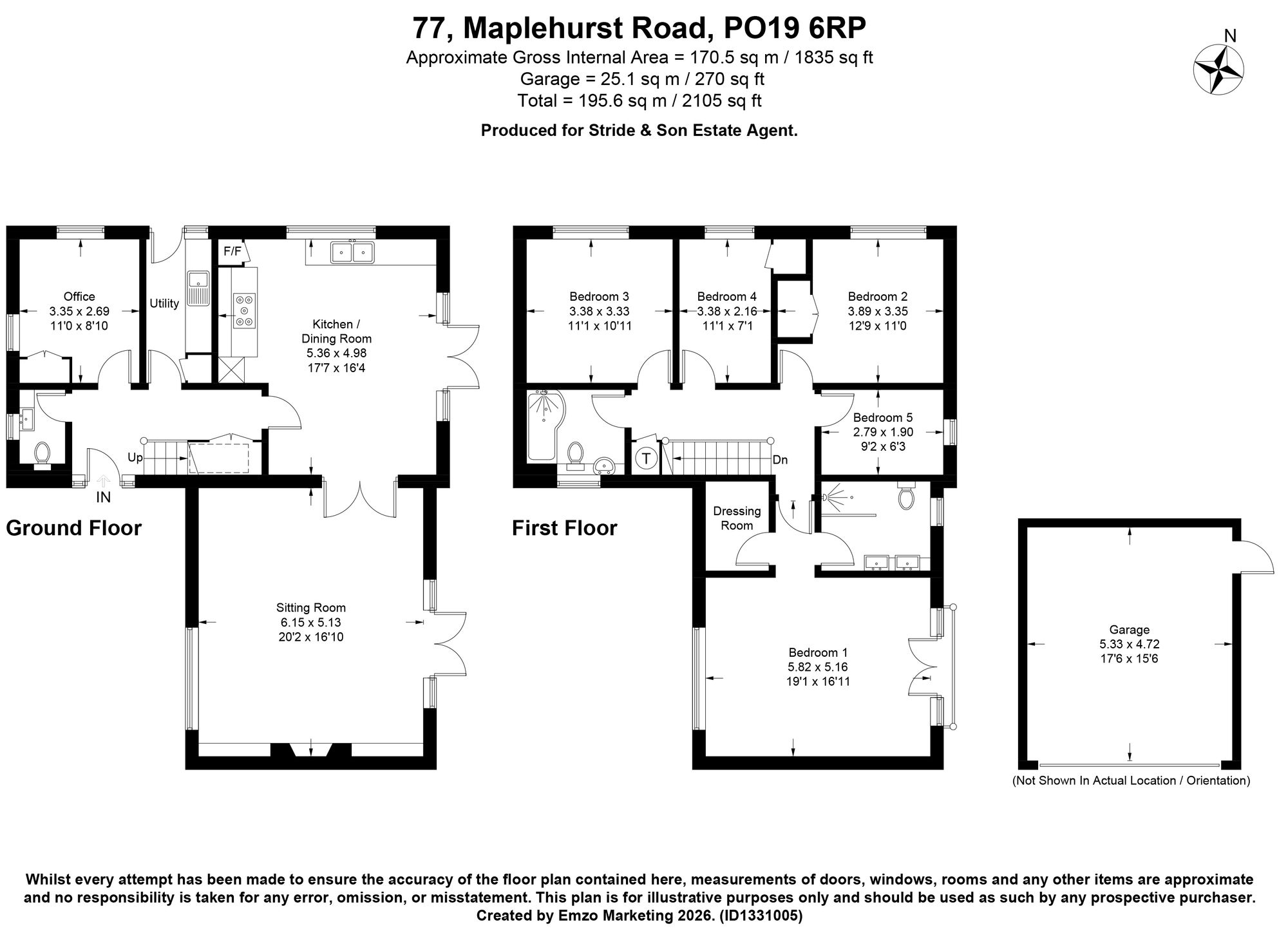 77 Maplehurst Road, Chichester floorplan