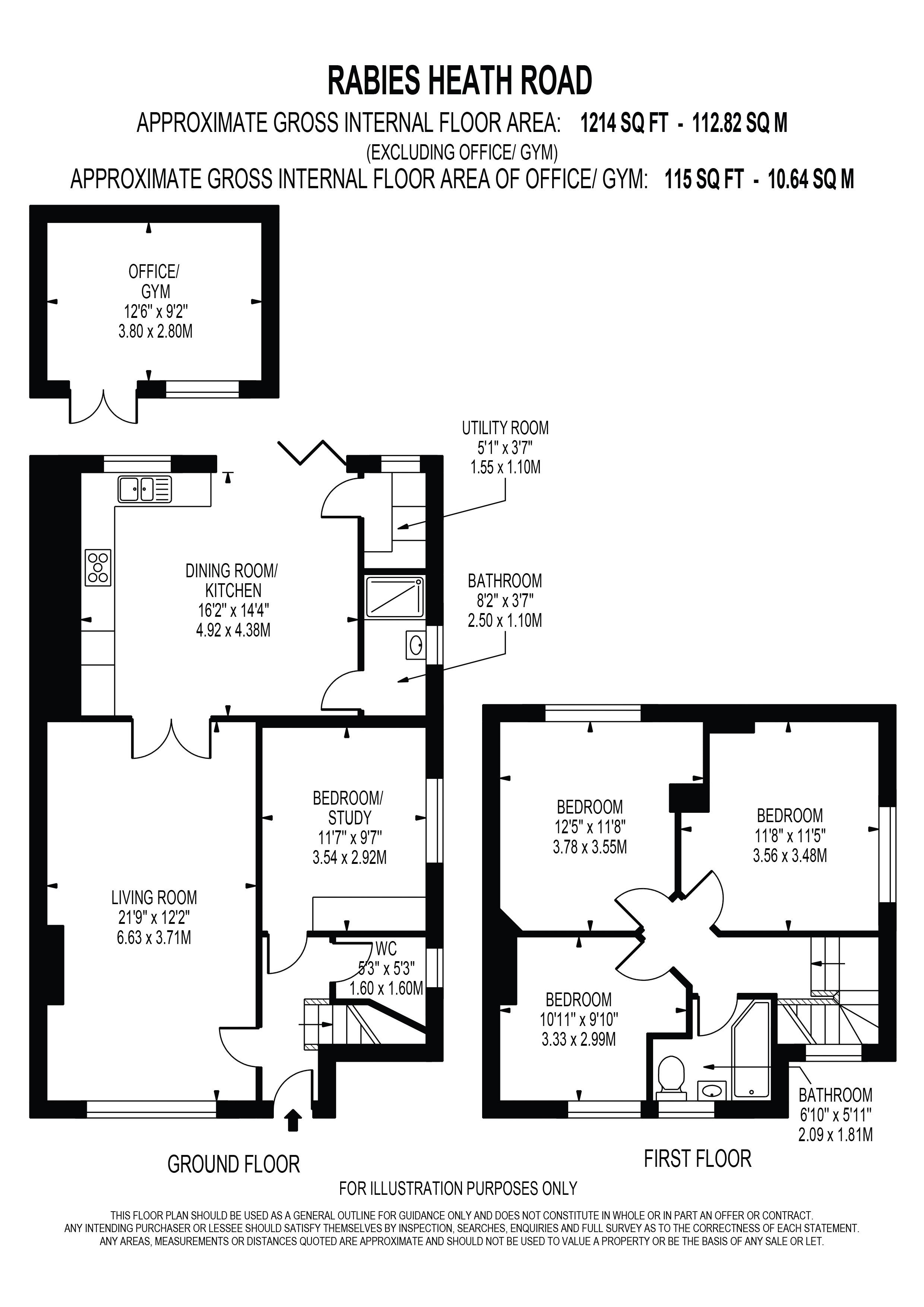 4, Rabies Heath Road, Redhill floorplan