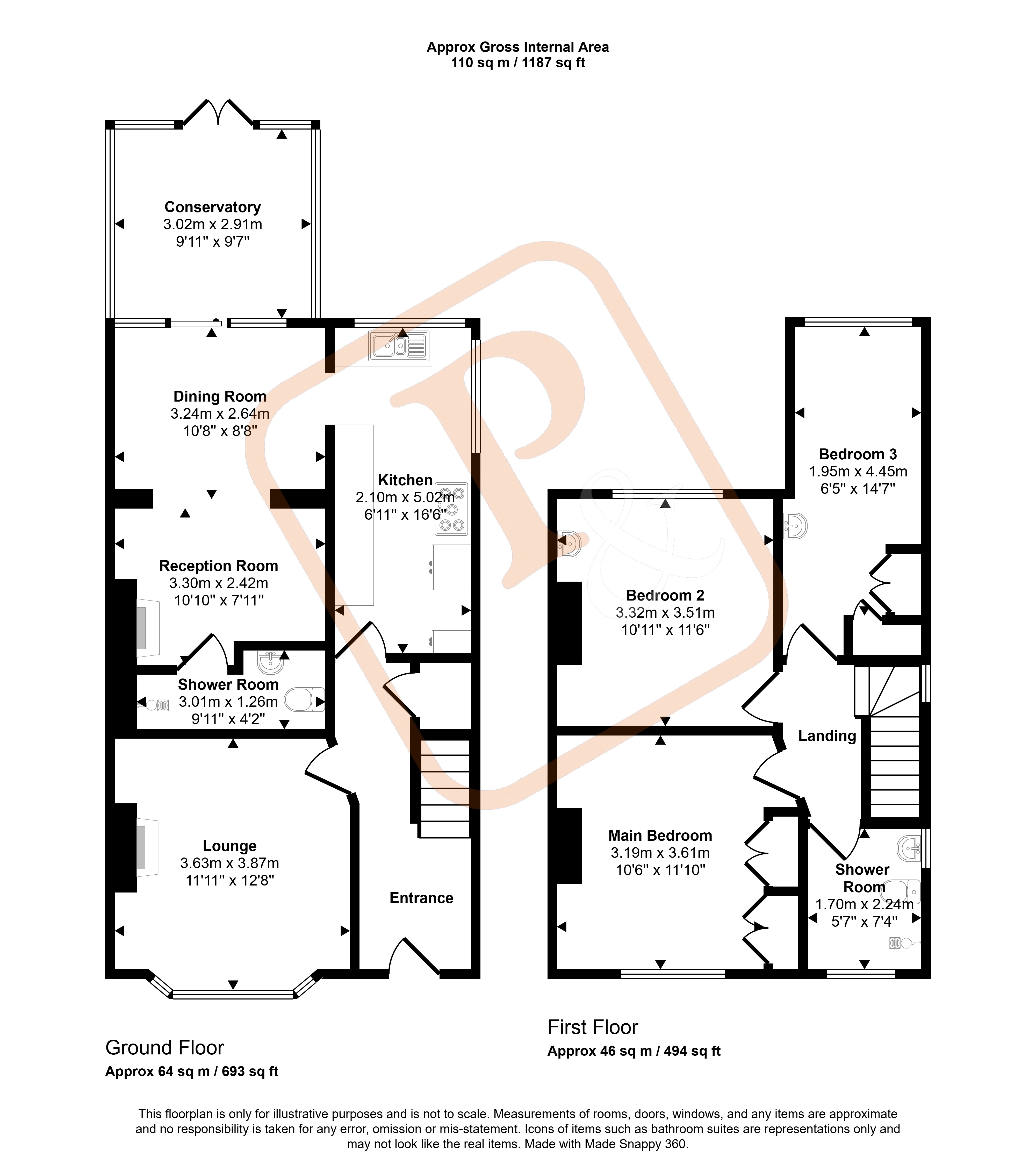94, Rainsborowe Road, Shrub End, Essex floorplan