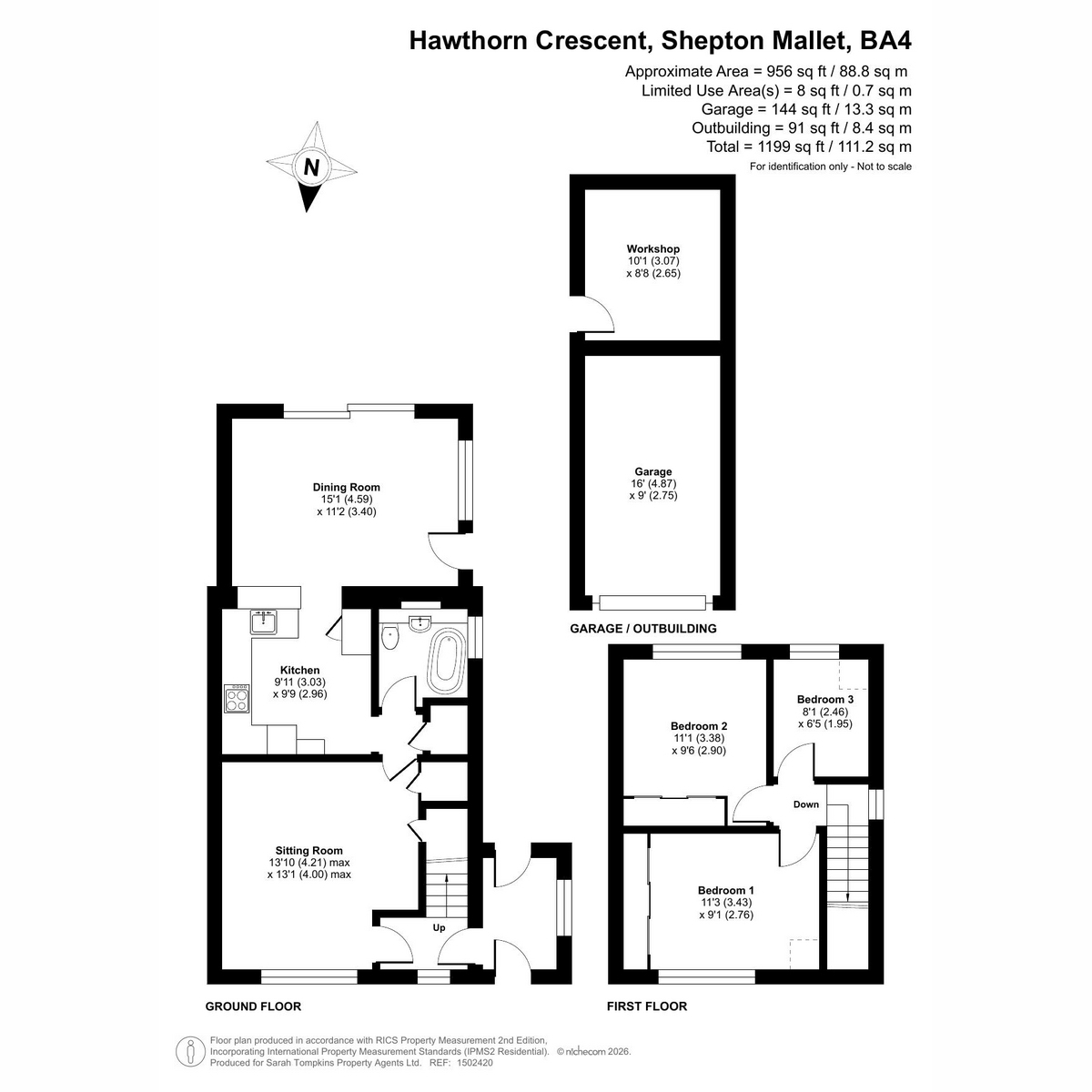 26, Hawthorn Crescent, Shepton Mallet floorplan